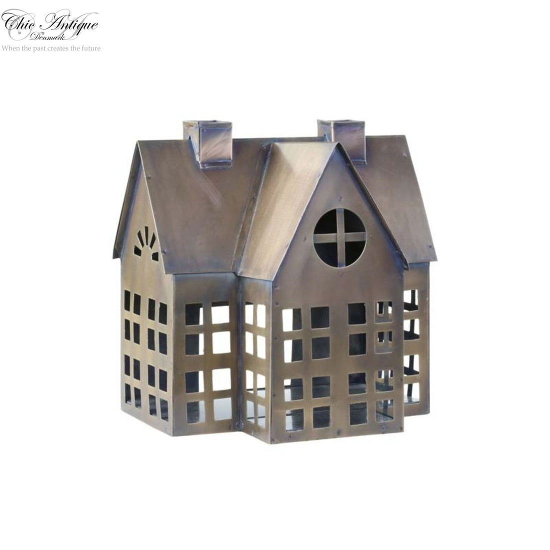 Chic Antique großes Lichthaus für Teelichter