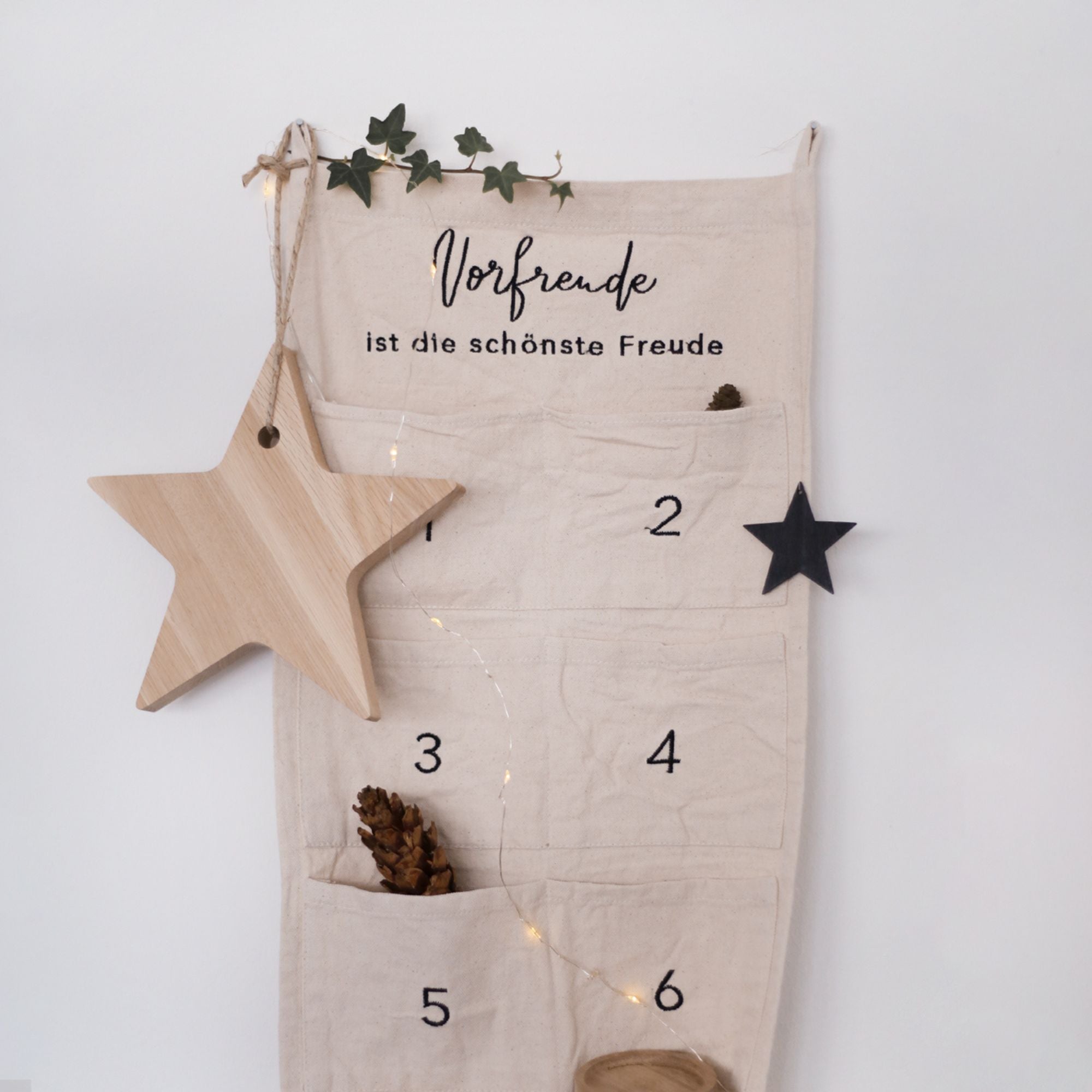 Eulenschnitt Adventskalender "Vorfreude" 30 x 180 cm