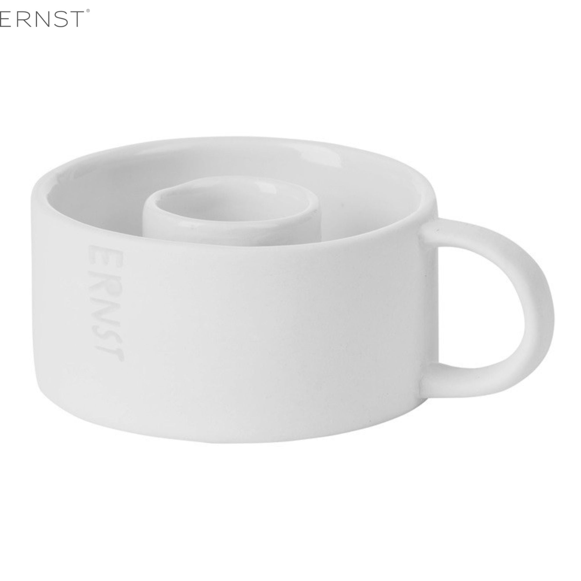 Ernst kleiner Kerzenhalter mit Henkel weiß anna und ole shop