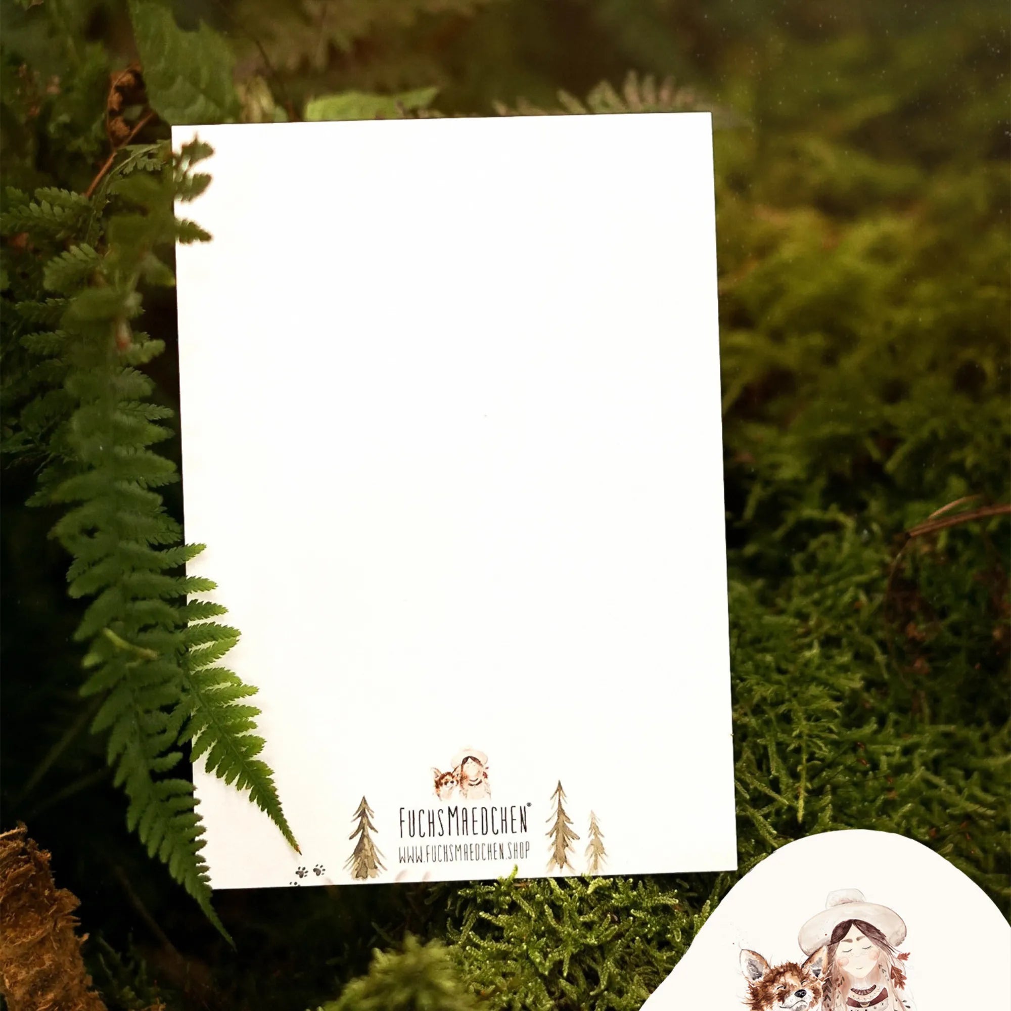 Fuchsmaedchen Postkarte "Fuchswald"