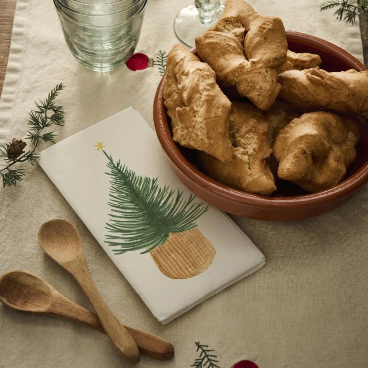 Ib Laursen Papier Servietten "Tannenbaum" Weihnachten 16 Stück