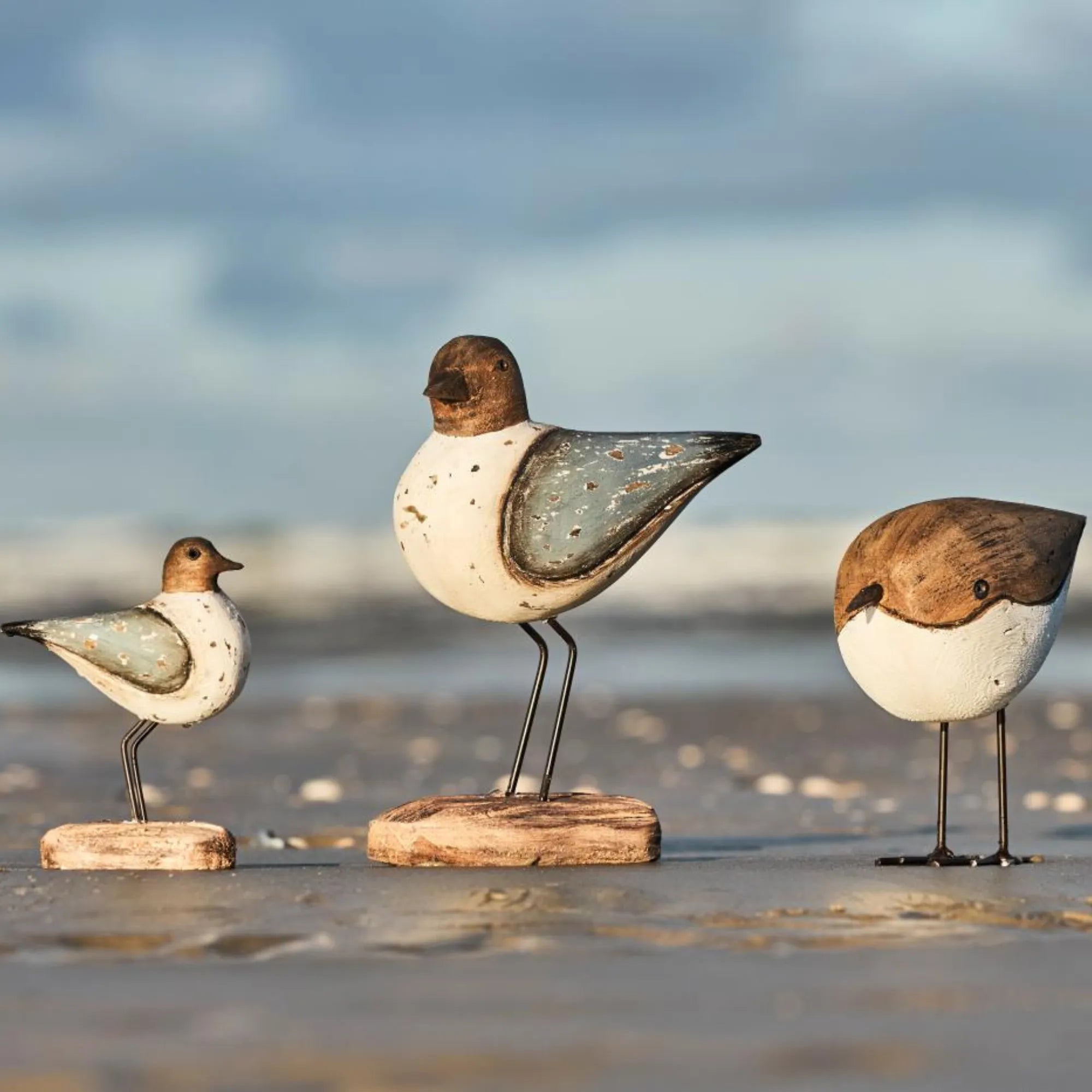 Ib Laursen Vogel "Nautico" blaue Flügel 11 cm
