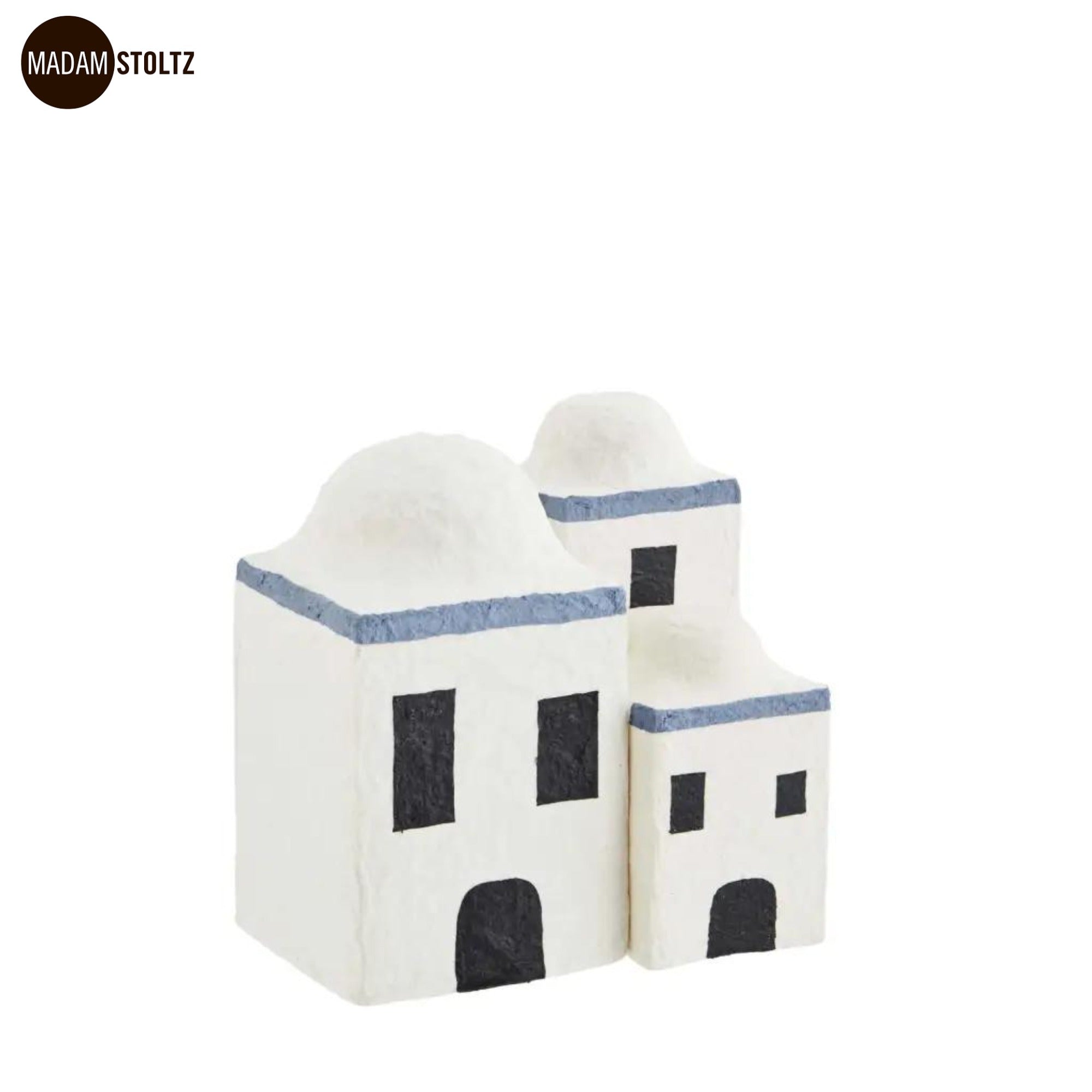 Madam Stoltz Dorf aus Baumwollpapier handbemalt anna ole shop anna ole shop