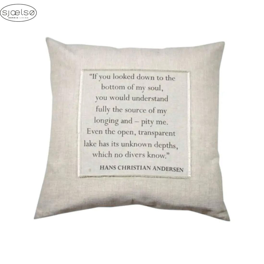 Sjaelso Nordic Kissenbezug "Hans Christian Andersen" Zitat anna und ole shop anna ole shop