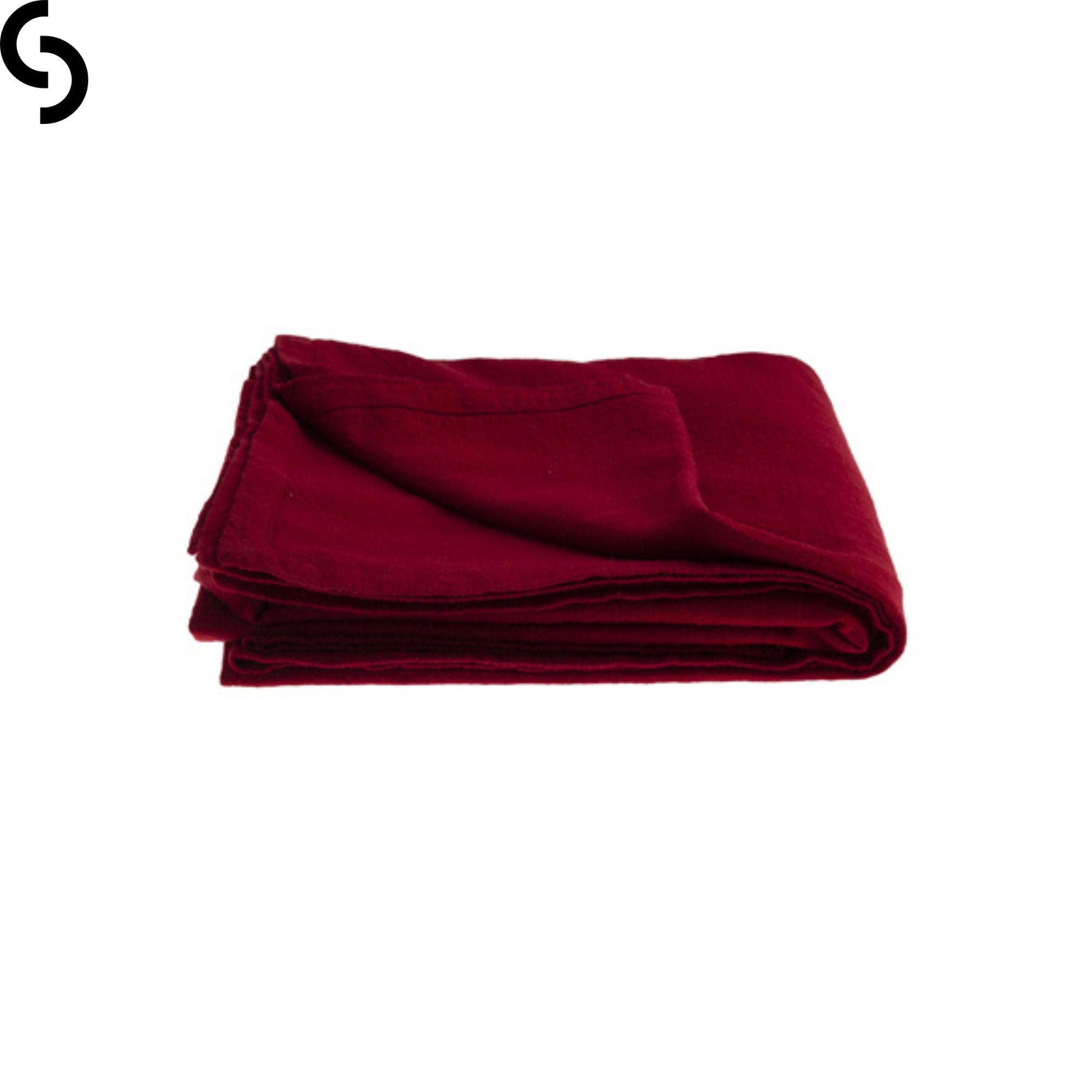 Storefactory "Almo" Tischdecke Tafeltuch rot 140 x 250 cm