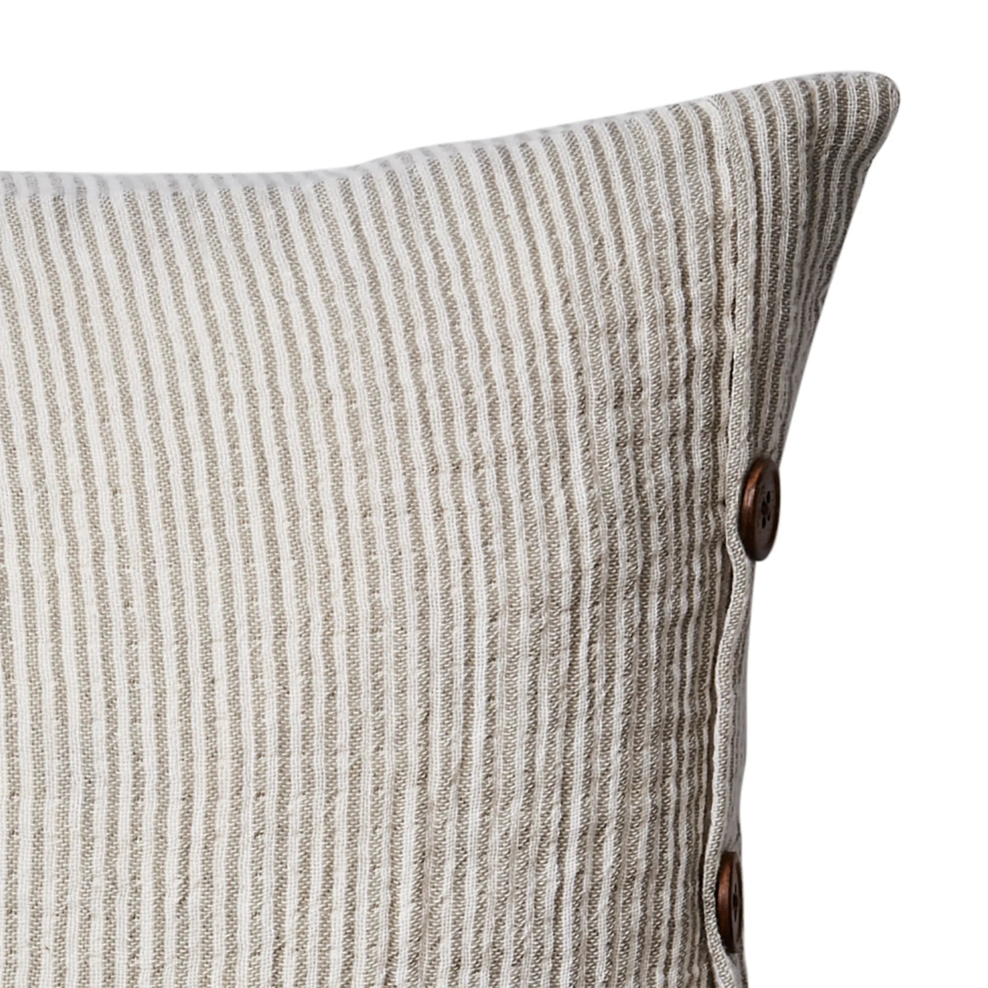 Affari of Sweden Kissenbezug "Fernando" elfenbein grau gestreift 50 x 50 cm