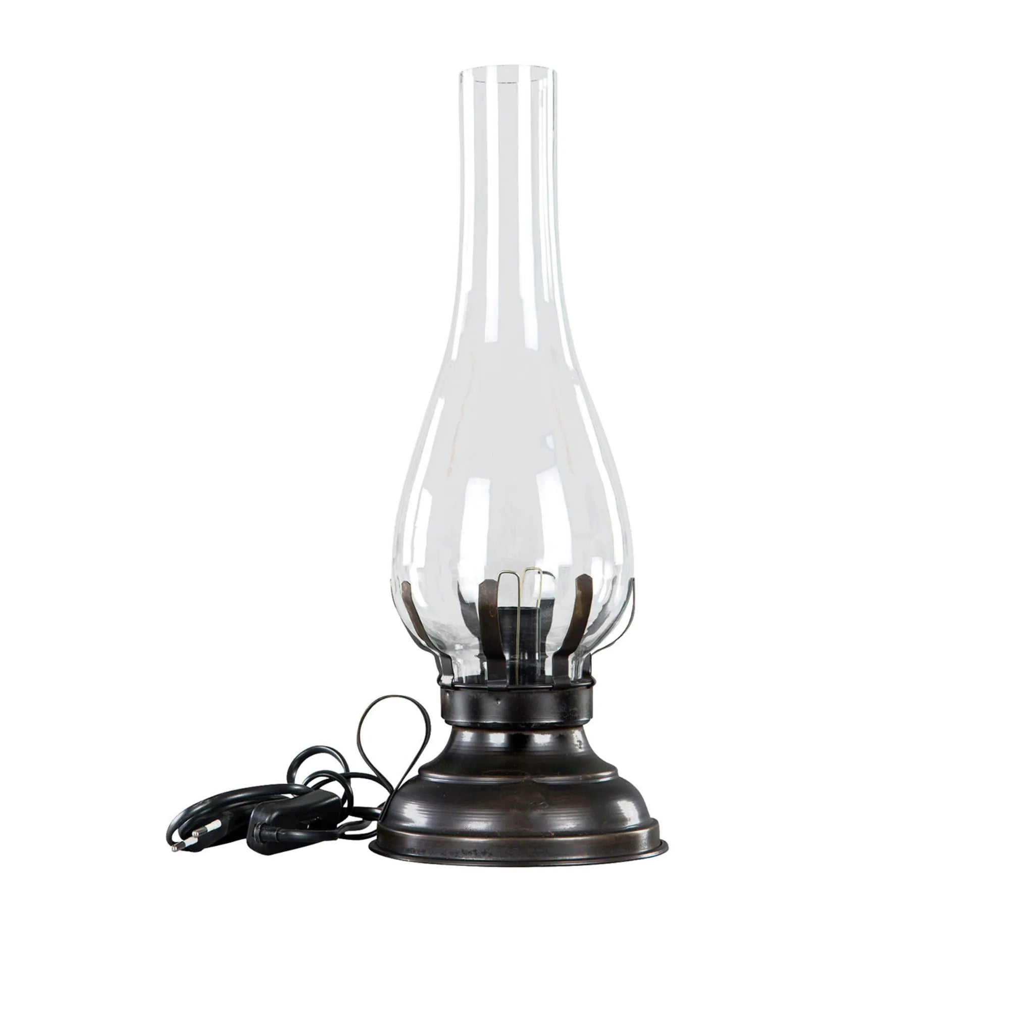 A lot Decoration Lampe Antik Braun Vintagestil 42 cm