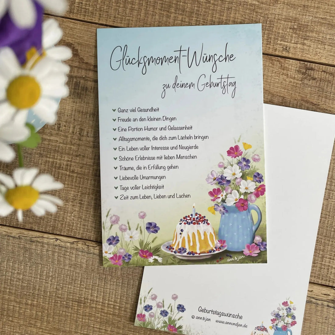ann & jan postkarte glücksmoment-wünsche zum Geburtstag anna und ole shop