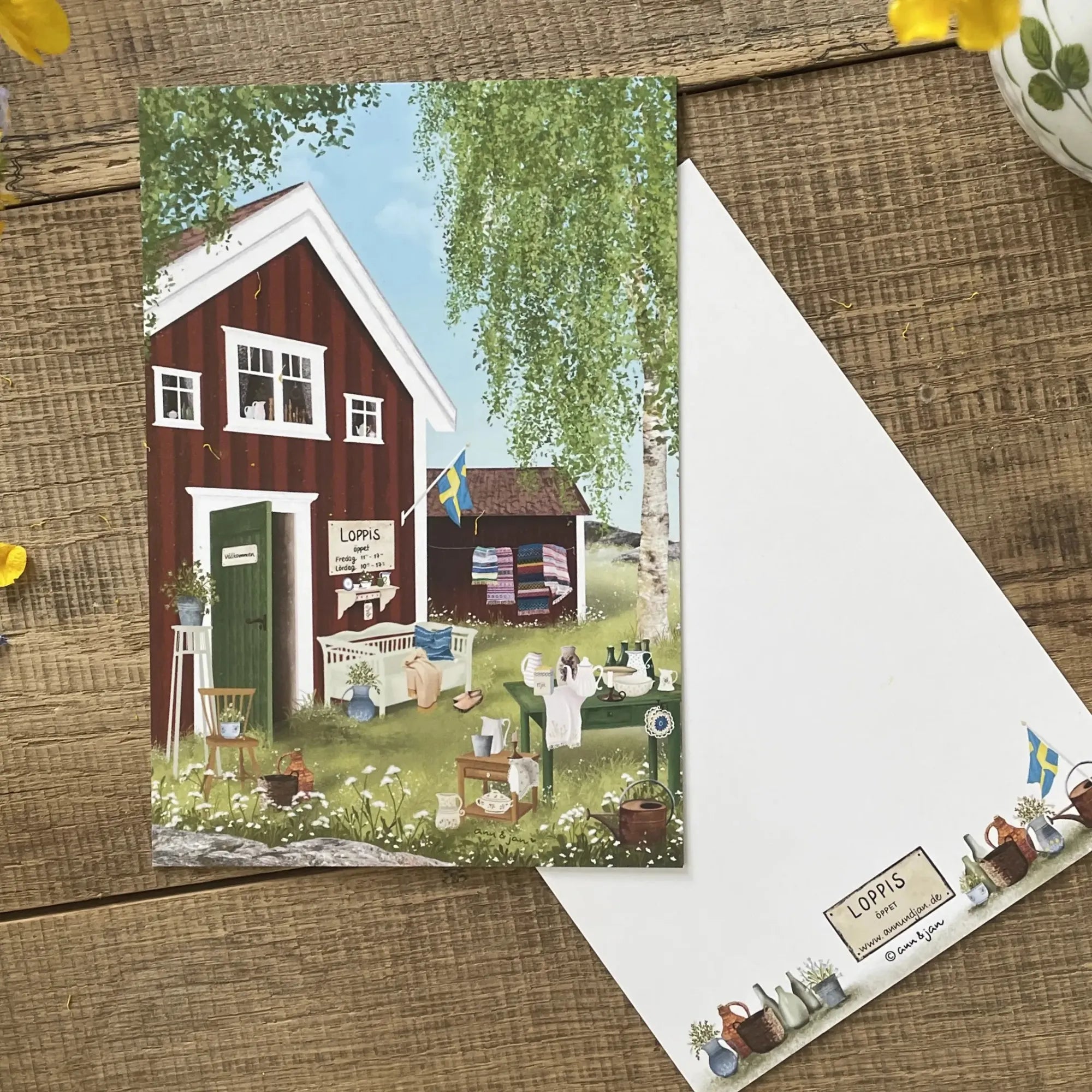 ann & jan postkarte loppis öppet anna und ole shop