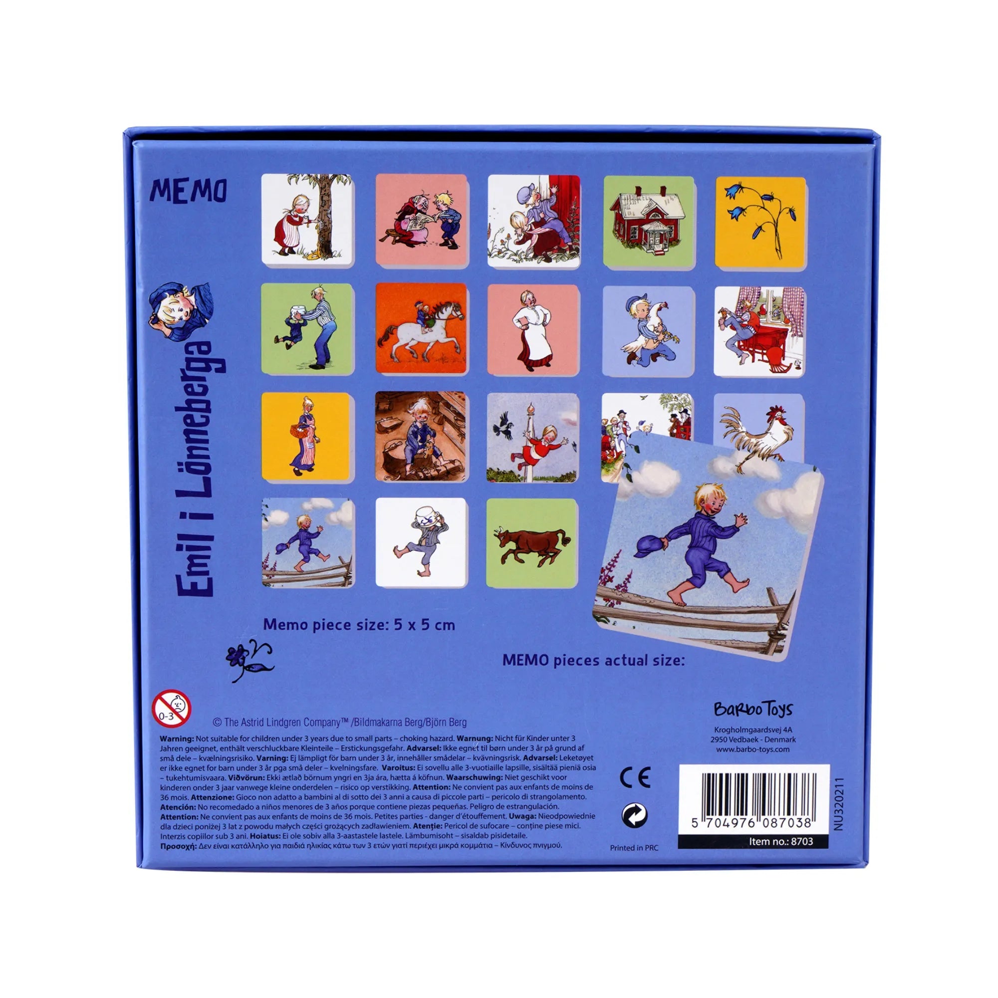 Barbo Toys Memory Spiel "Michel aus Lönneberga"