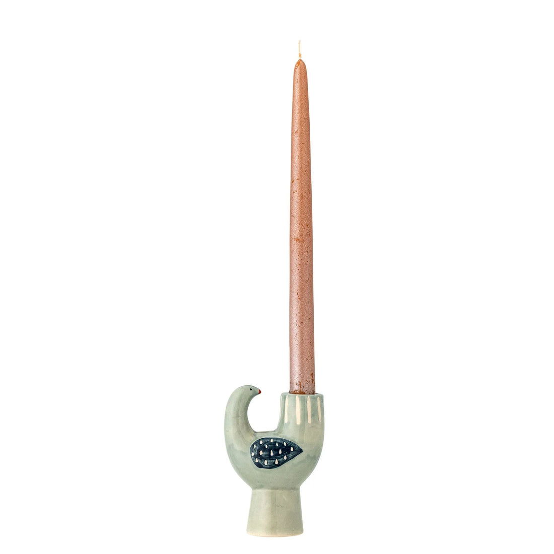 Bloomingville Kerzenhalter "Trudy" Vogel aus Steingut blau