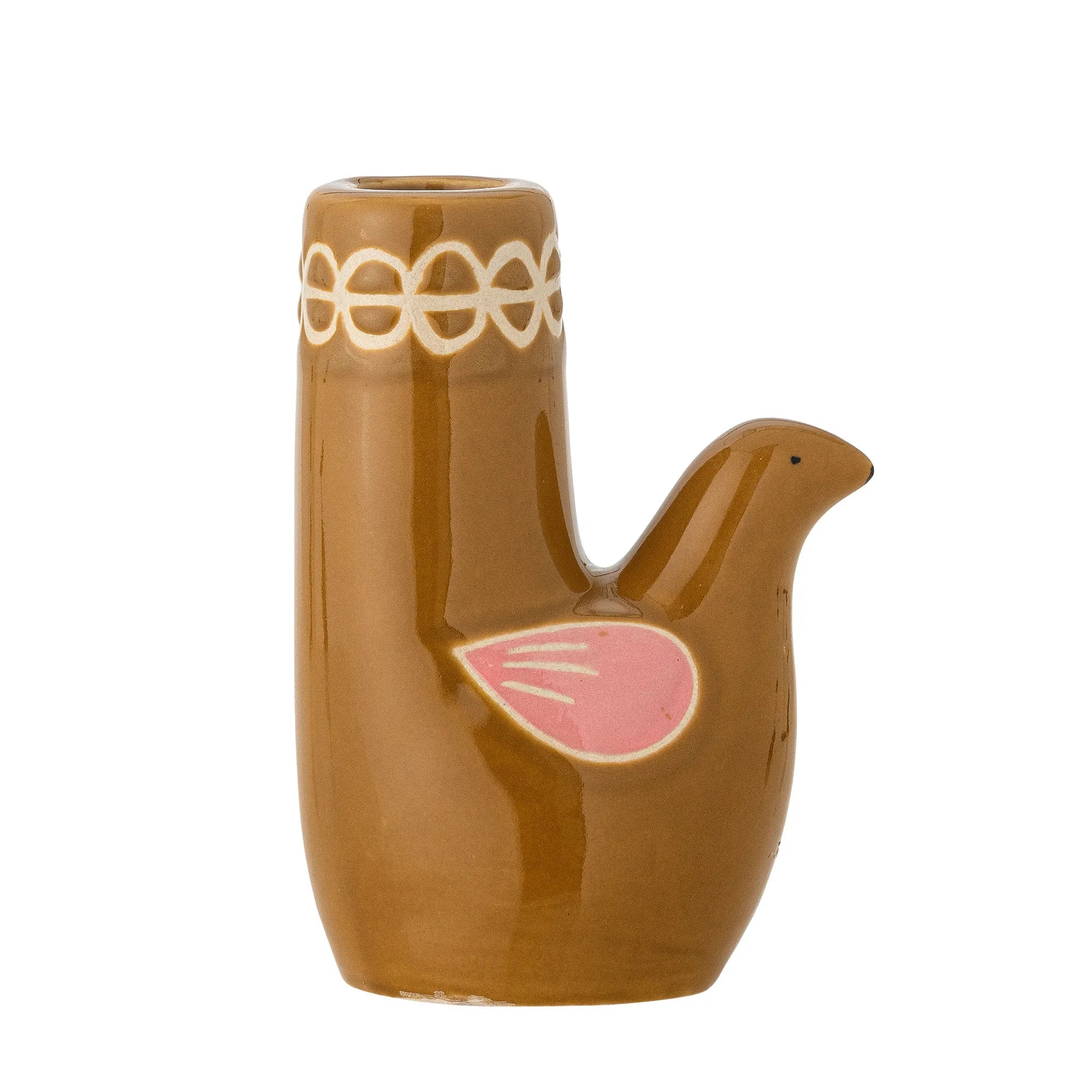 Bloomingville Kerzenhalter "Trudy" Vogel aus Steingut Braun