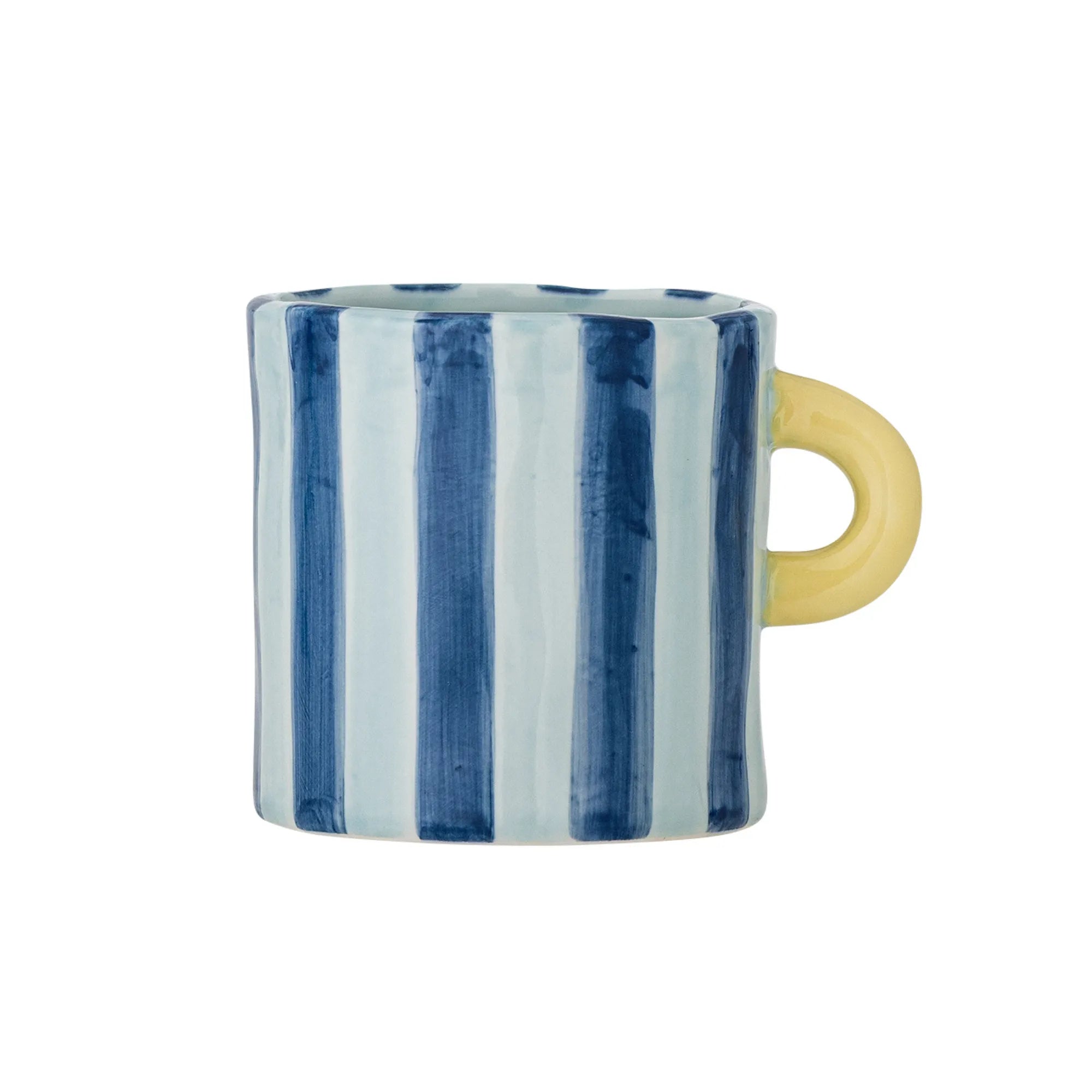 Bloomingville Tasse Becher "Phoenix" blau gestreift 250 ml