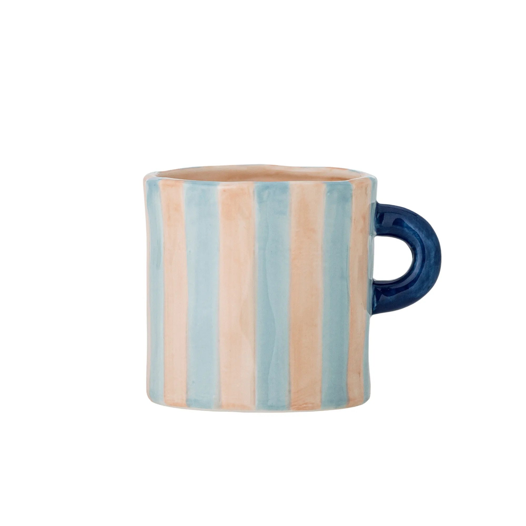 Bloomingville Tasse Becher "Phoenix" rosa gestreift 250 ml