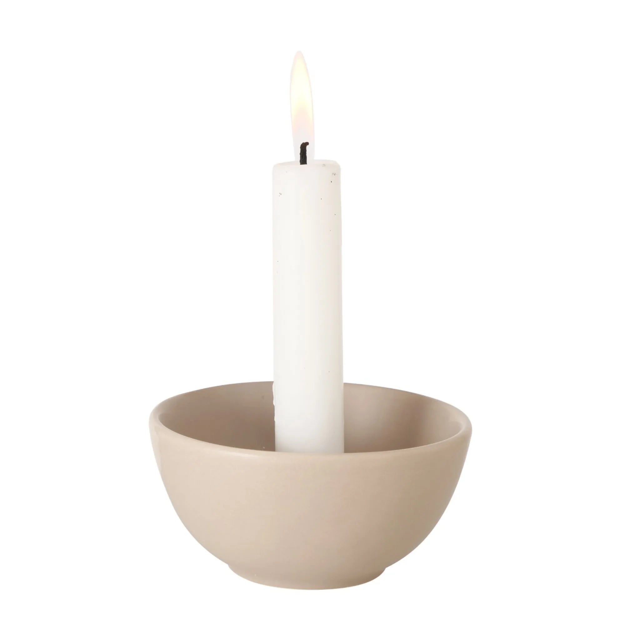 Boltze Kerzenleuchter "Franyo" weiß oder beige ø 10 cm