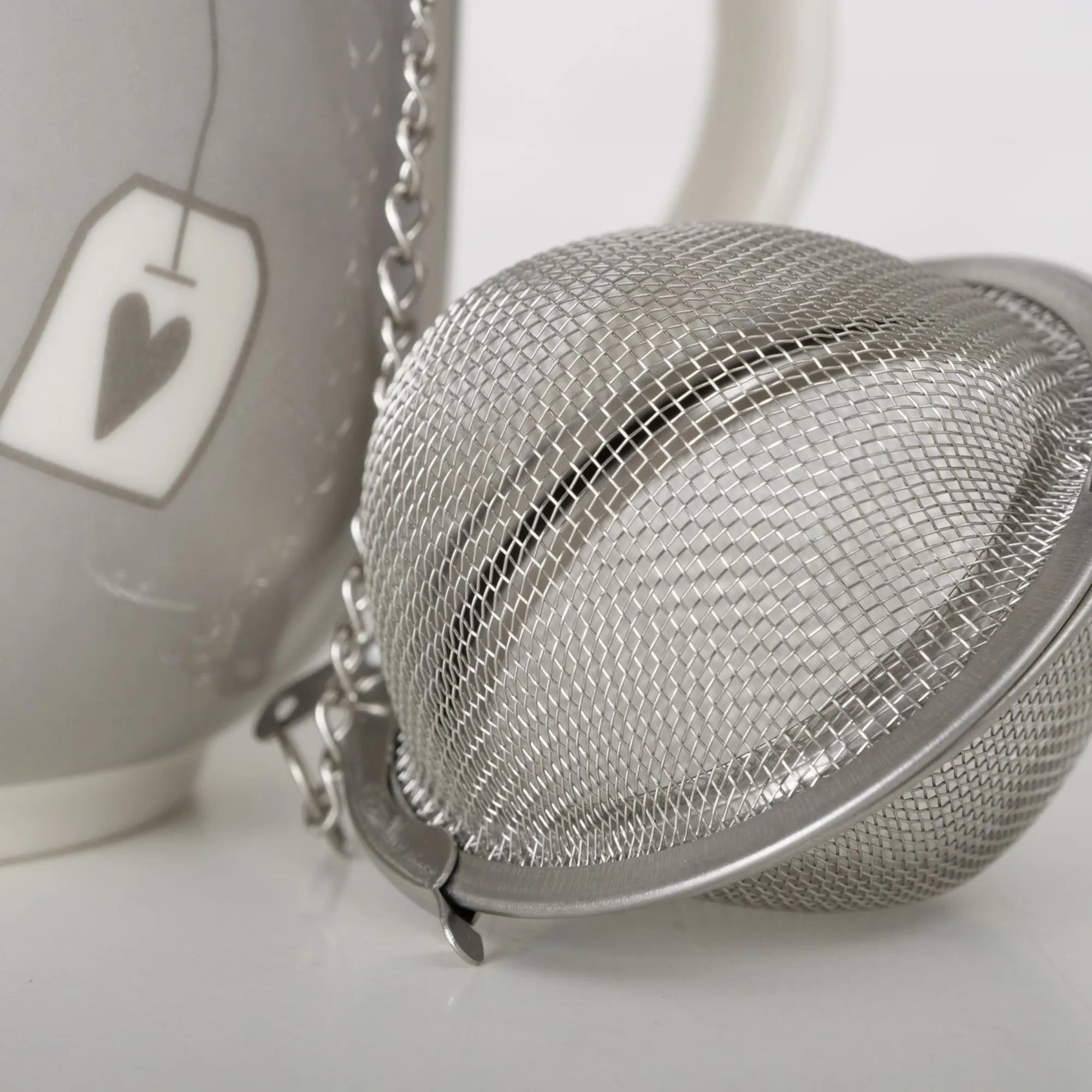 Boltze Tasse "Abwarten und Tee trinken" inkl. Teesieb