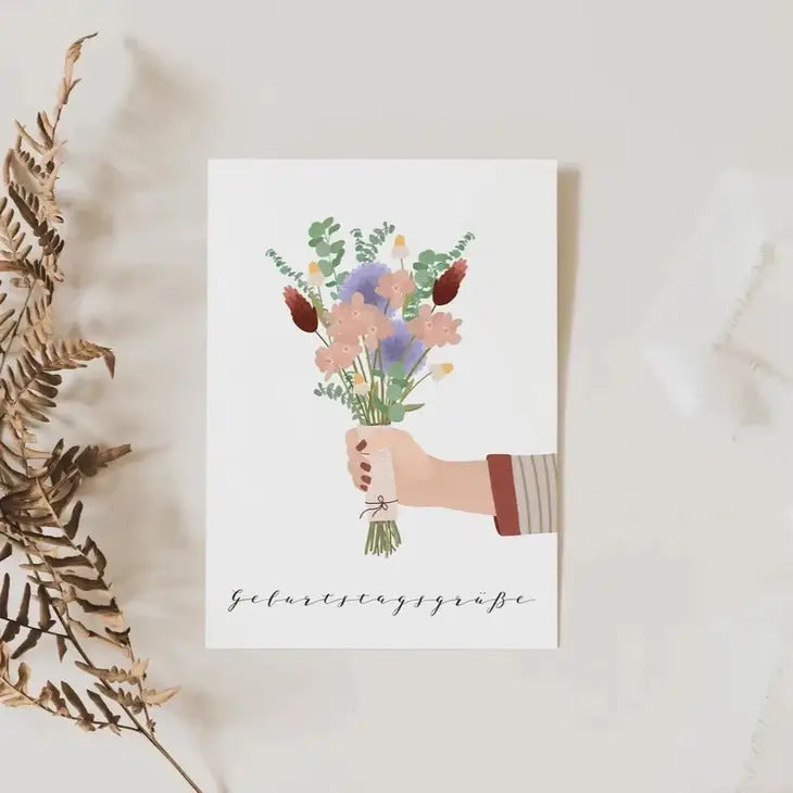 Tilda & Theo Postkarte "Blumenstrauß"