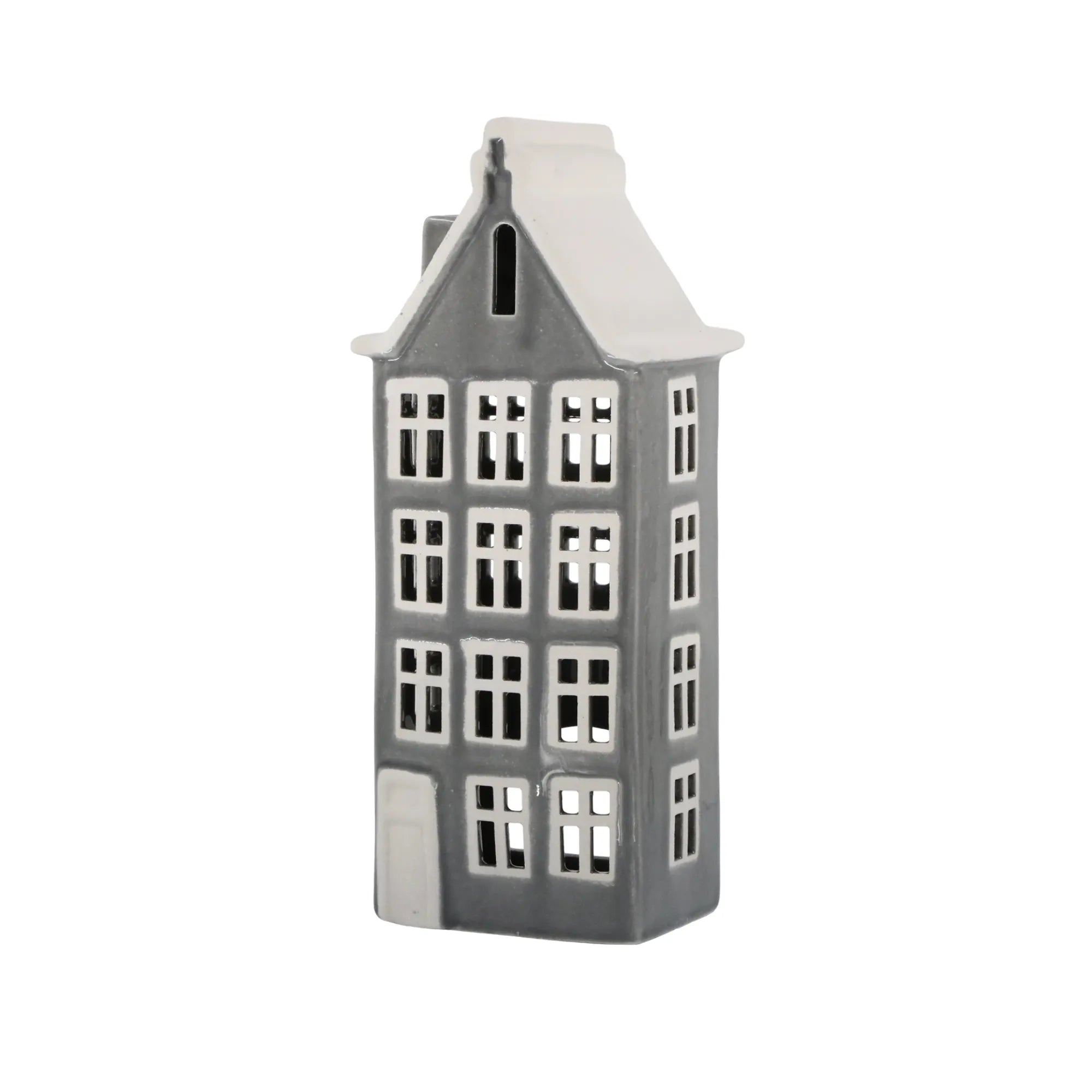 Chic Antique "Chamonix" Haus für Teelichter grau 25 cm