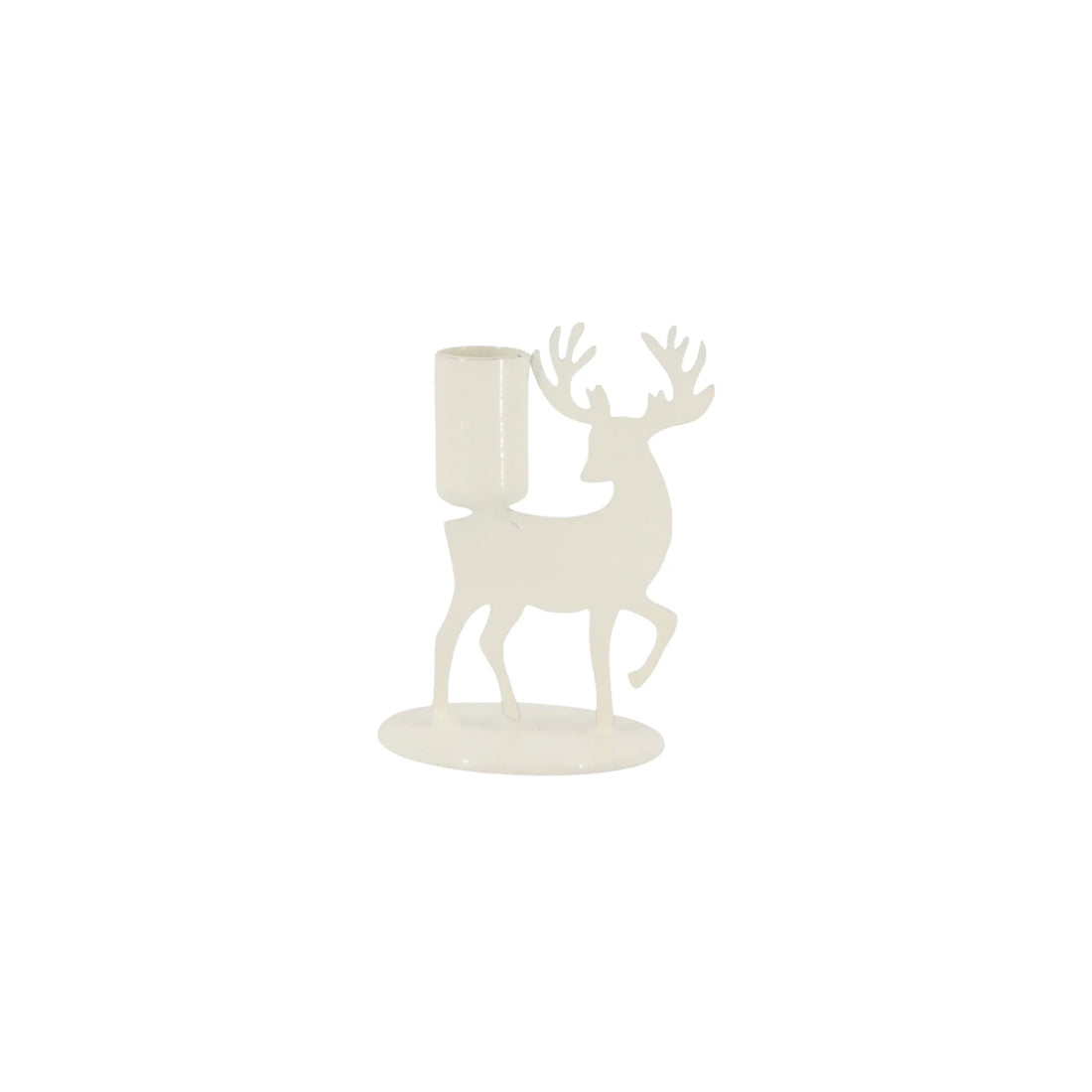 Chic Antique Kerzenhalter "Rentier" cremefarben