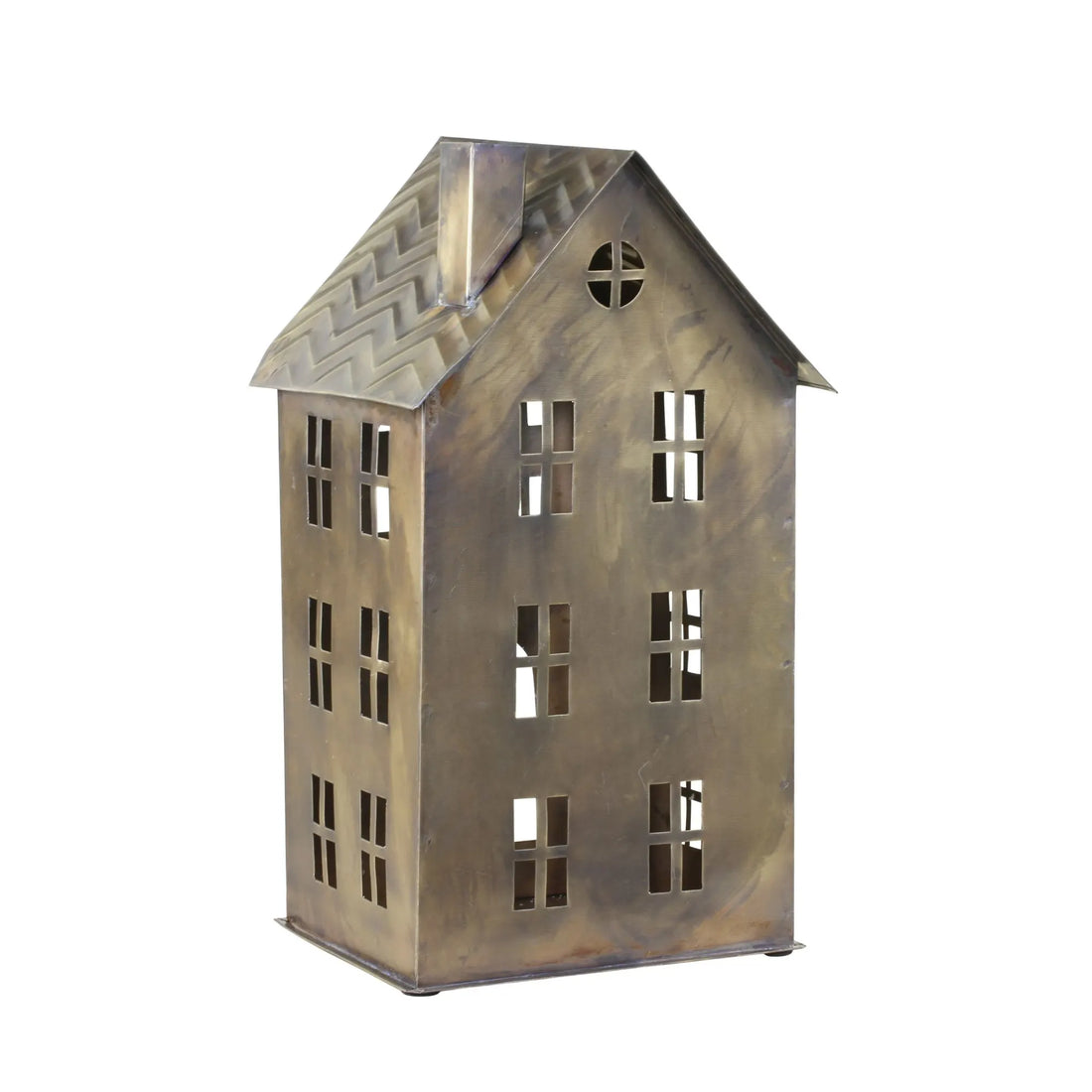 Chic Antique Lichthaus messingfarben 34 cm hoch