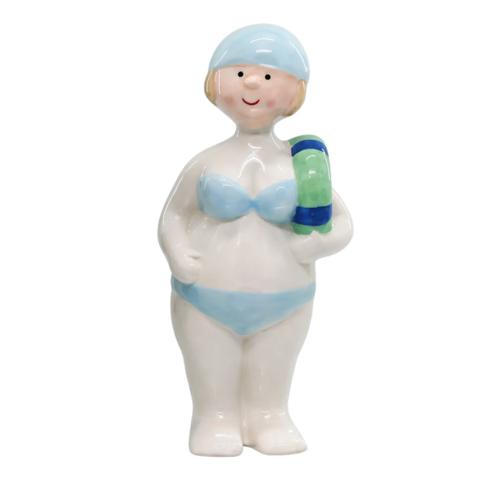 Chic Antique Deko Figur "Dame mit Schwimmring" aus Keramik 2 Varianten