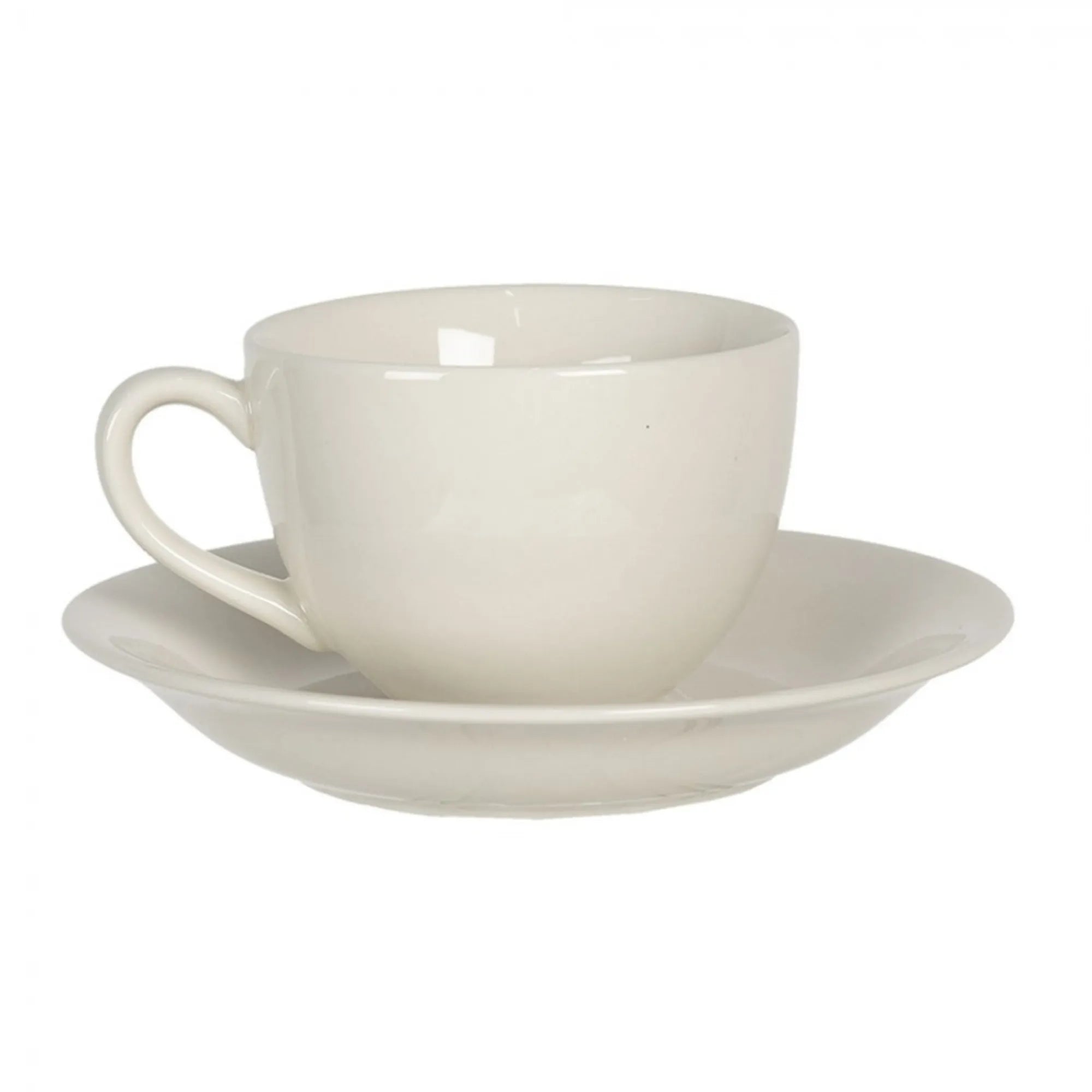 Clayre & Eef Tasse mit Unterteller Herbst Winter "Rehe"