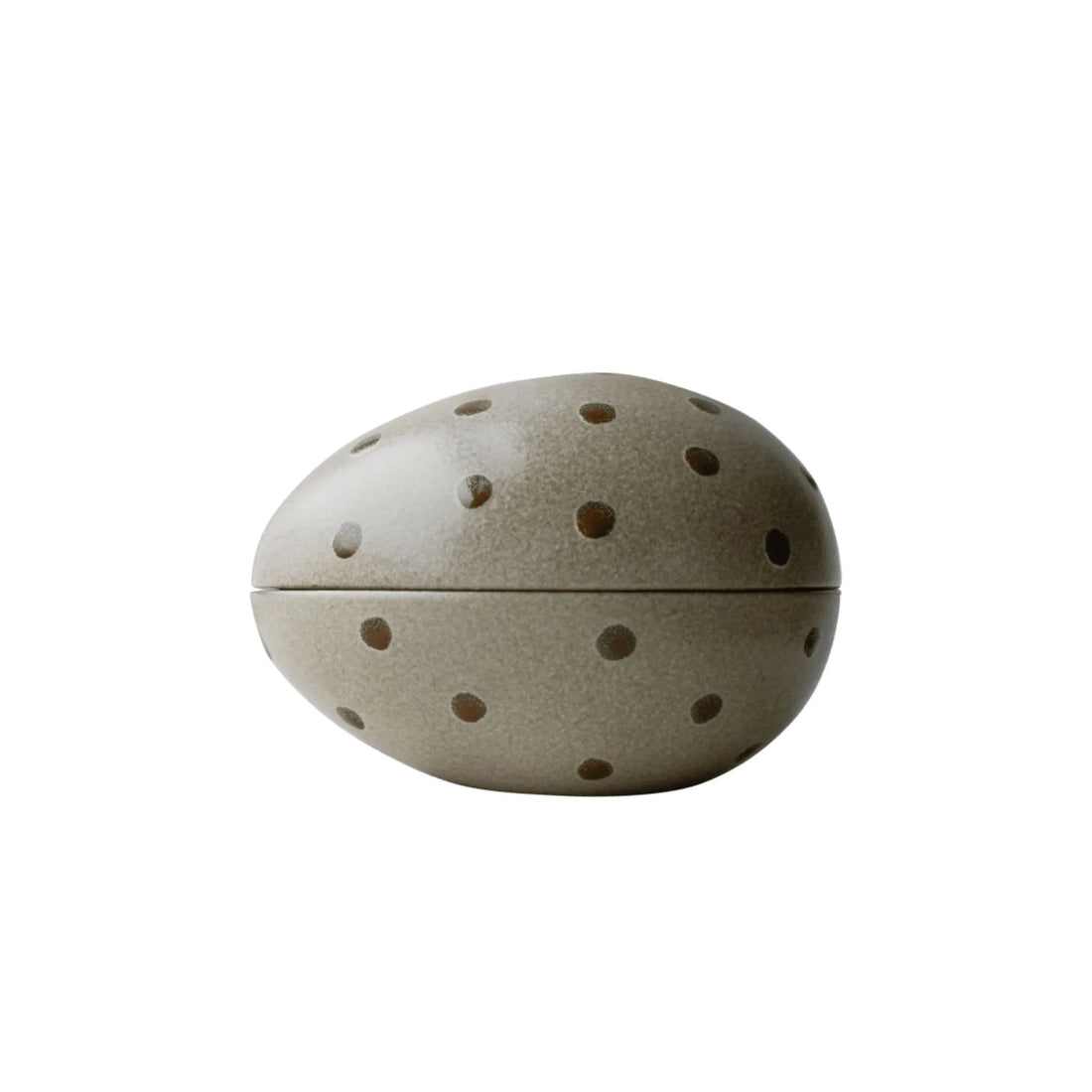 DBKD Osterei "Nest" beige mit Punkten Aufbewahrungsschale