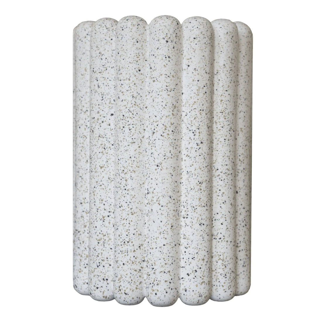 DBKD große Vase "Mist" mit Punkten 27 cm weiß