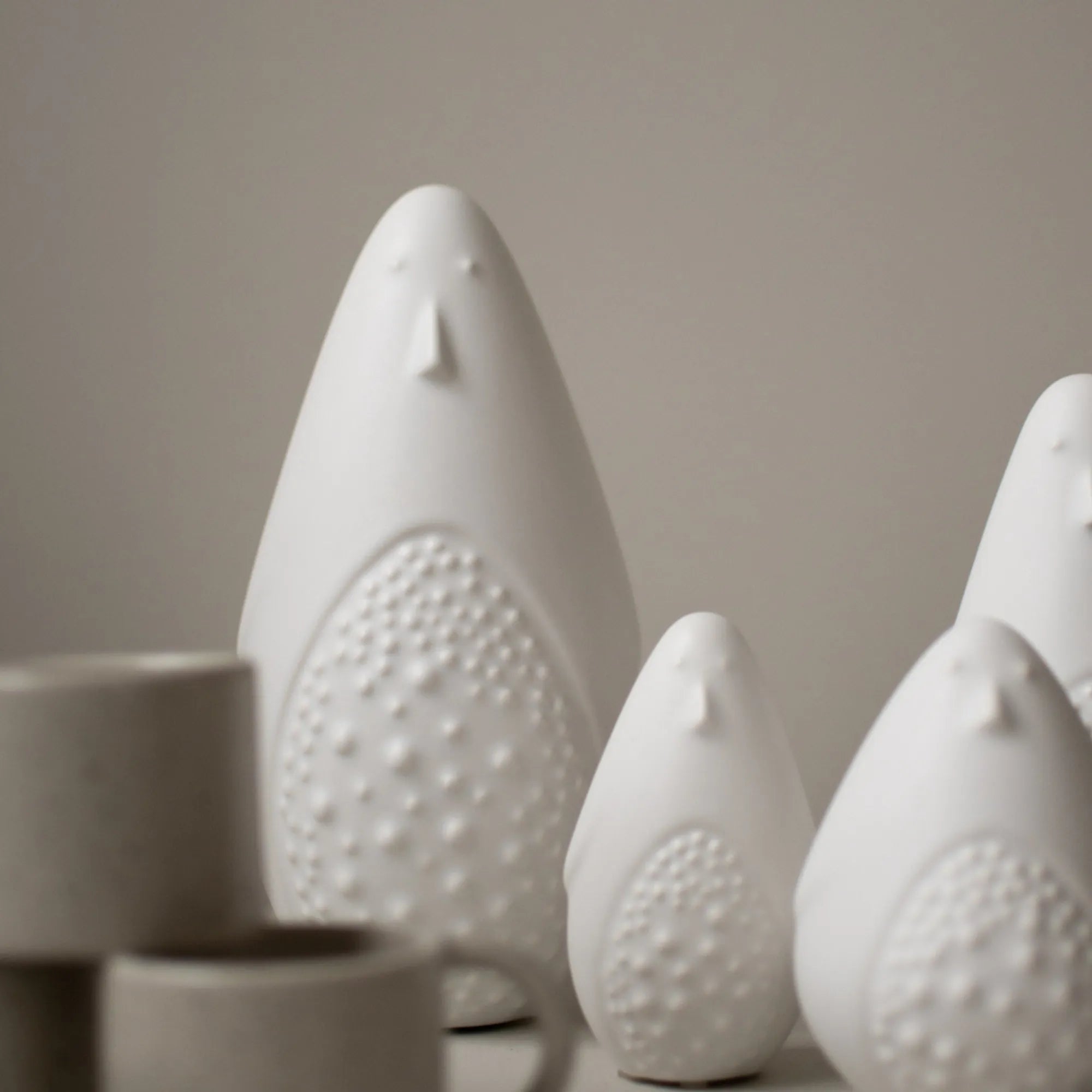 DBKD Pinguin aus Keramik large 20 cm weiß