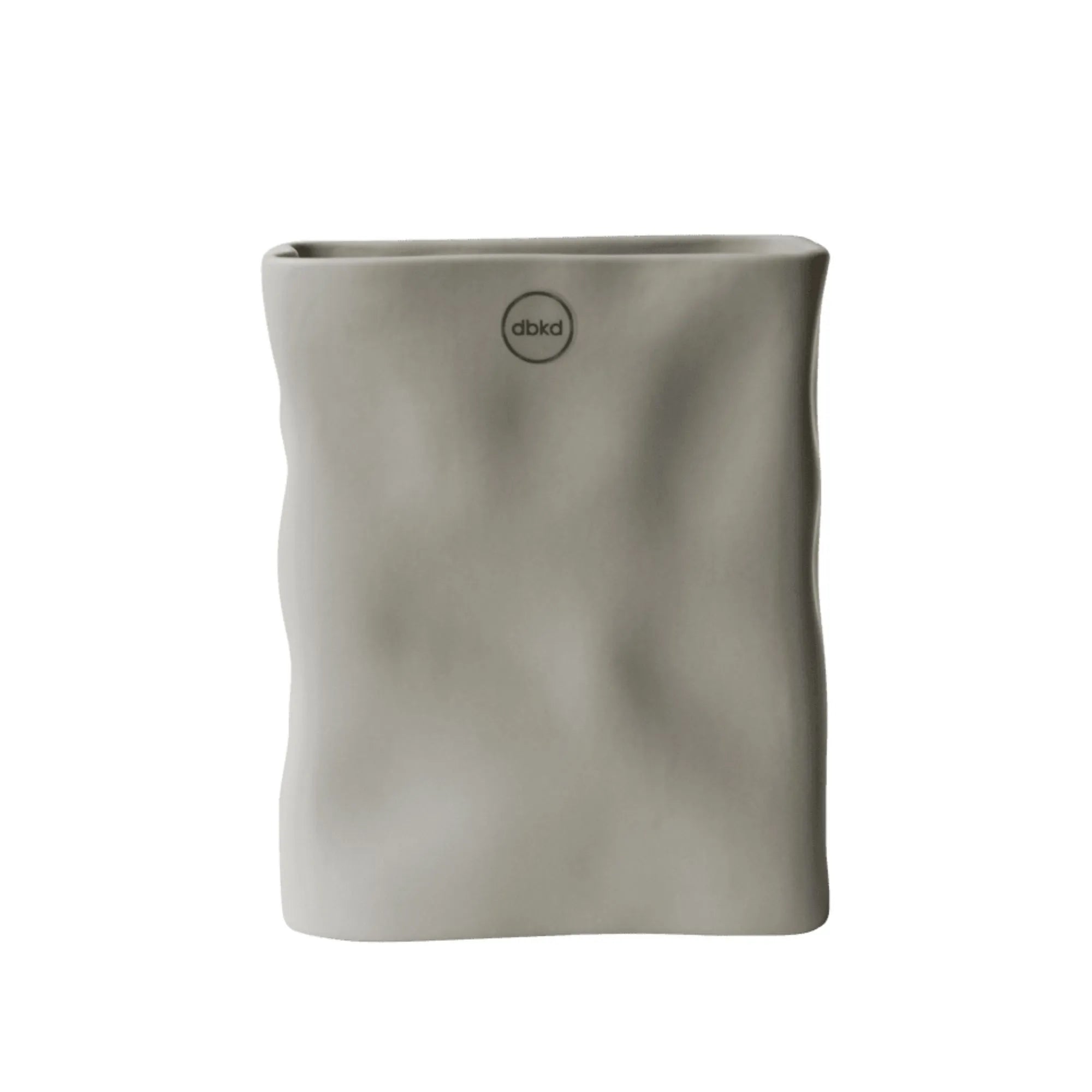 DBKD Vase "Meadow" Mole grau beige 18 cm