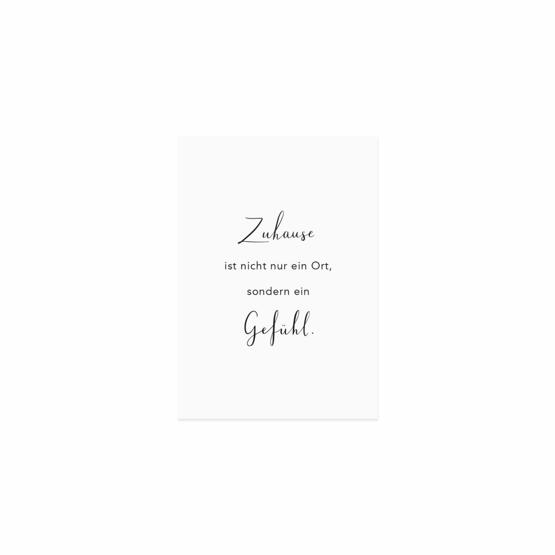 Eulenschnitt Postkarte "Zuhause"