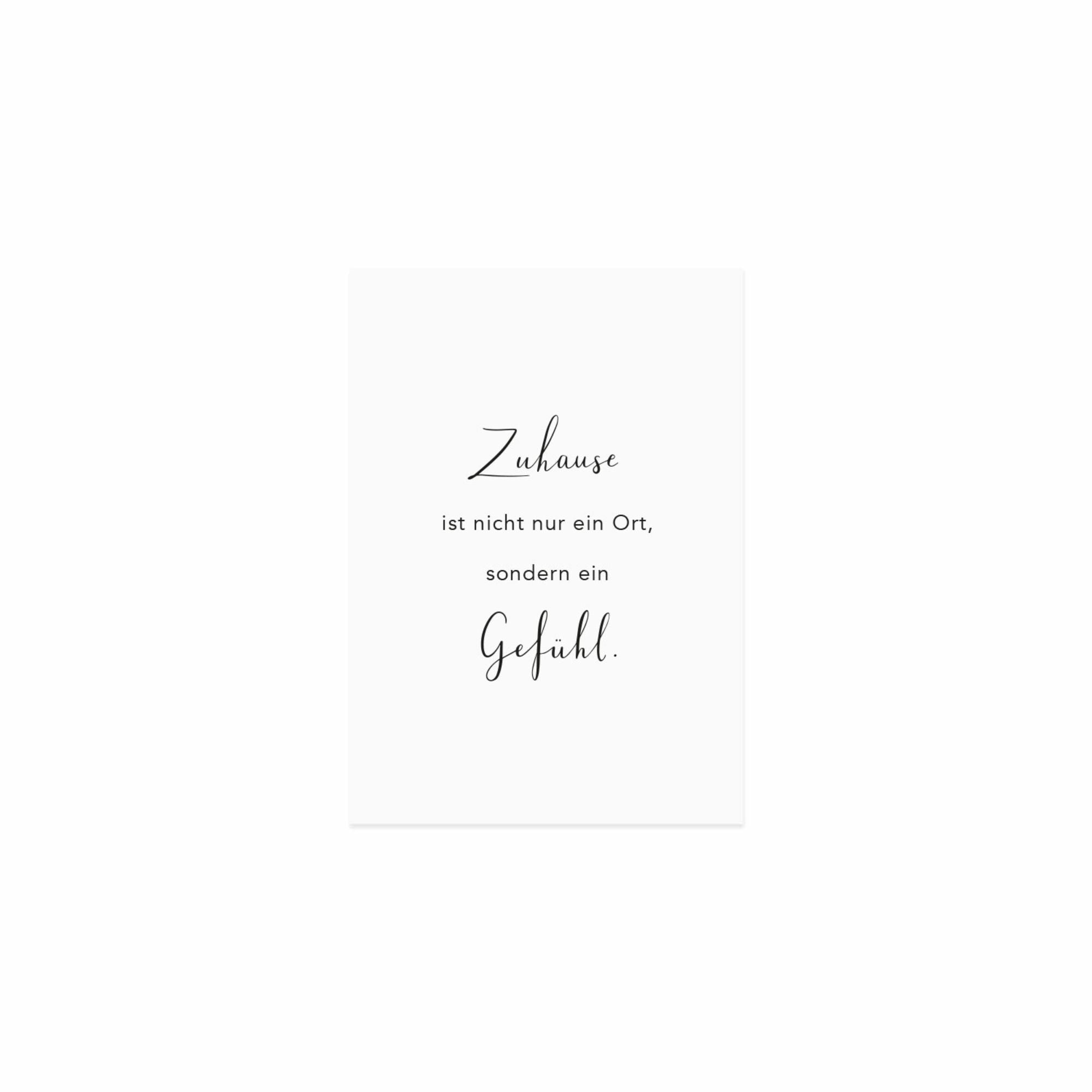 Eulenschnitt Postkarte "Zuhause"