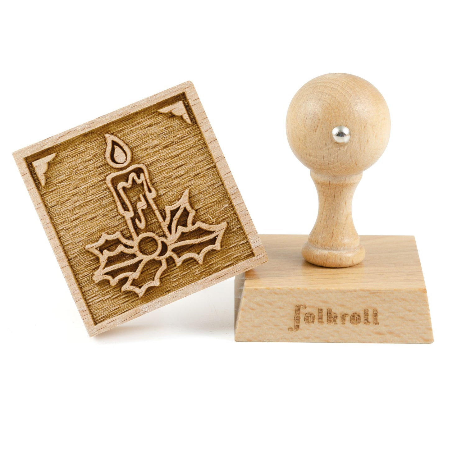 Folkroll Motiv Kekstempel "Adventskerze"