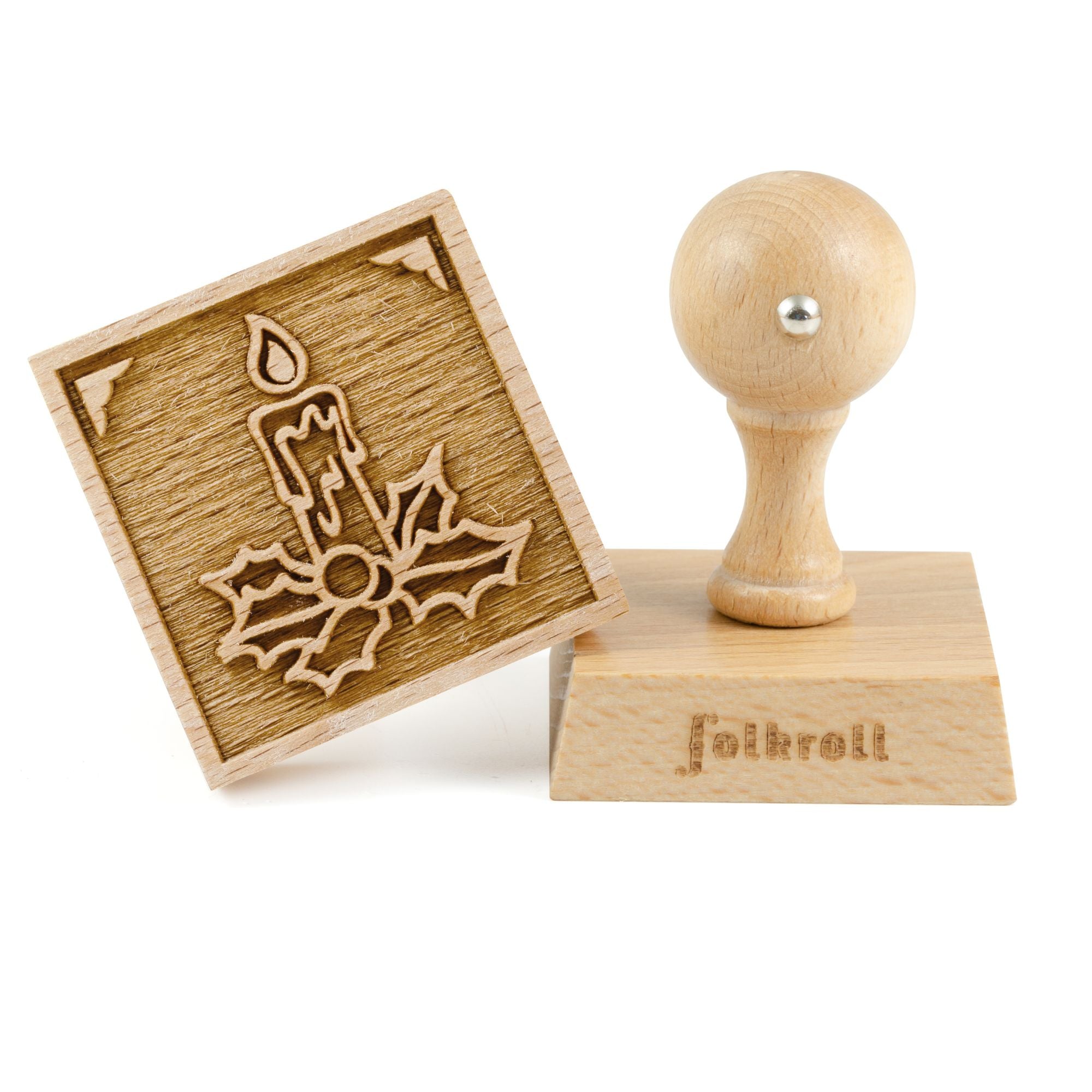Folkroll Motiv Kekstempel "Adventskerze"