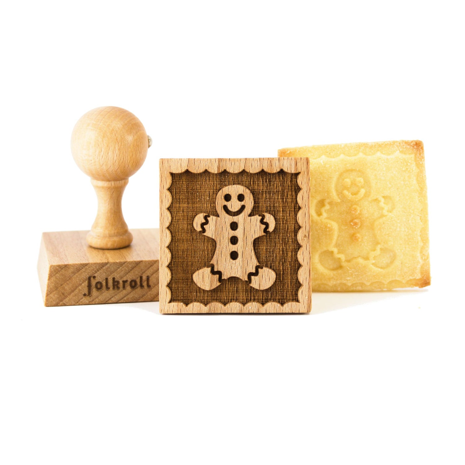Folkroll Motiv Kekstempel "Lebkuchenmann"