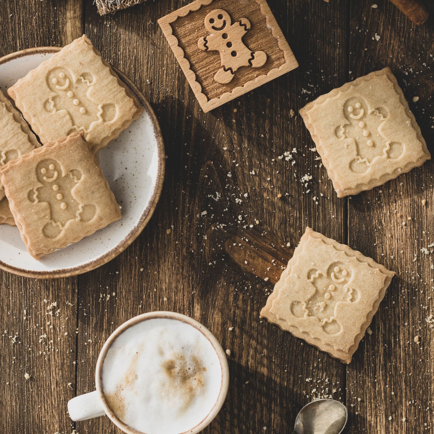 Folkroll Motiv Kekstempel "Lebkuchenmann"