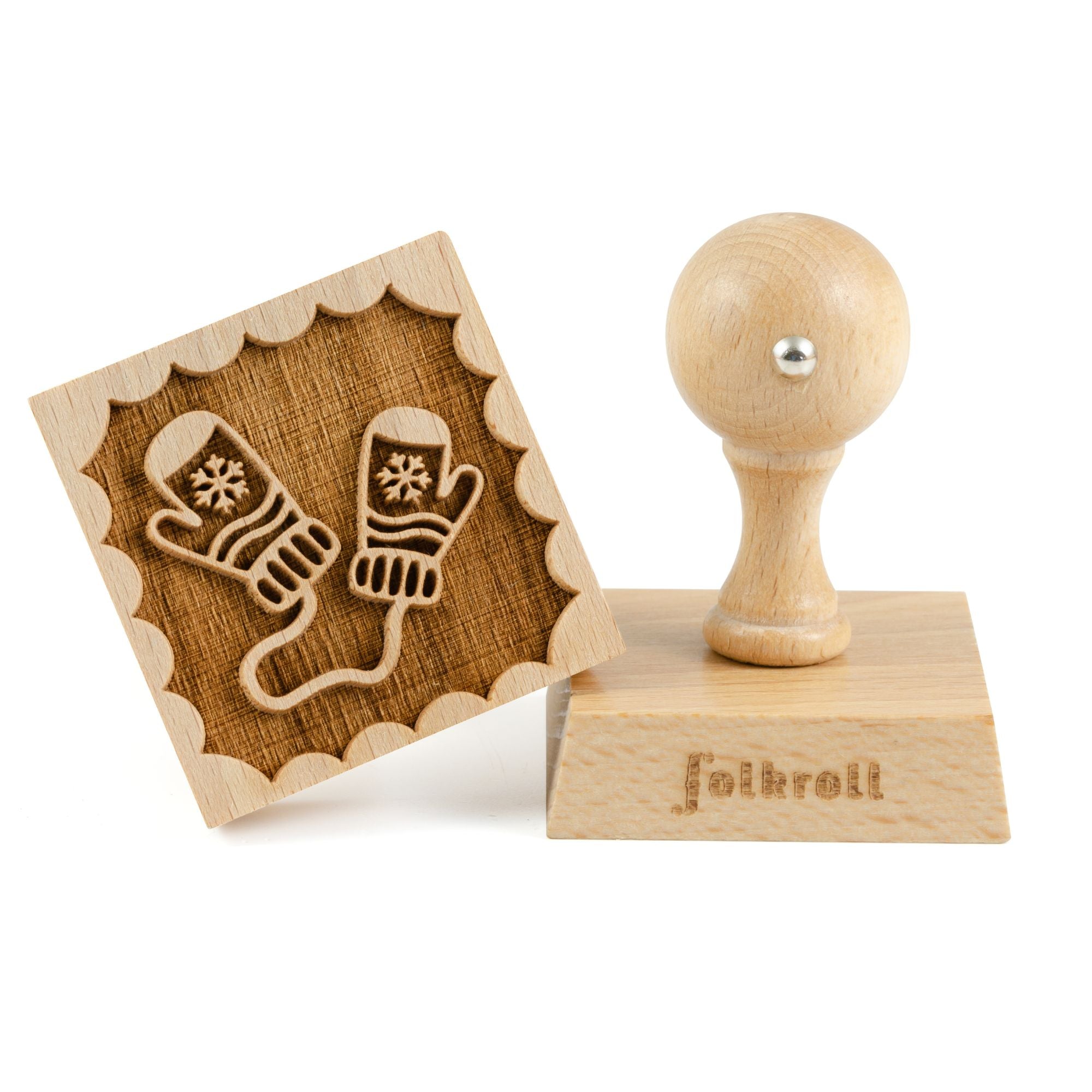Folkroll Motiv Kekstempel "Handschuhe"