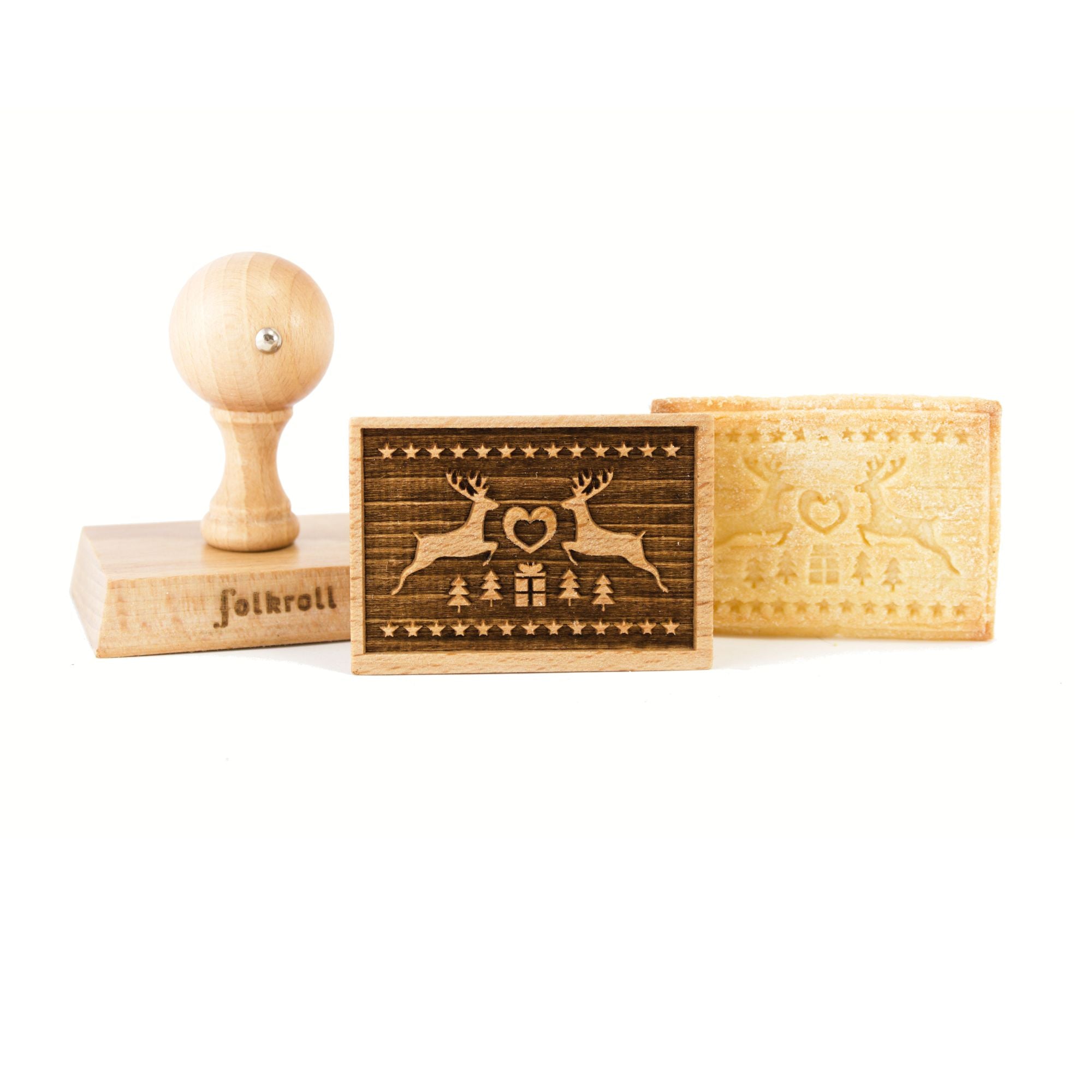 Folkroll Motiv Kekstempel "Magische Weihnacht"