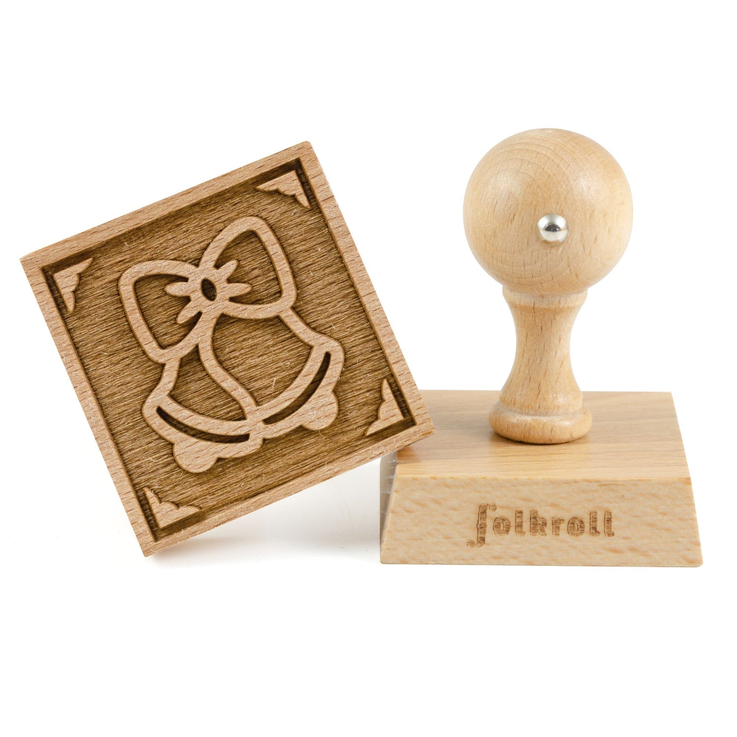 Folkroll Motiv Kekstempel "Weihnachtsglocken"