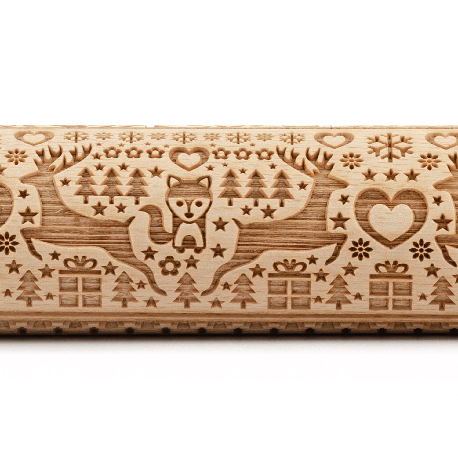 Folkroll Motiv Teigrolle "Polare Weihnacht" 43 cm