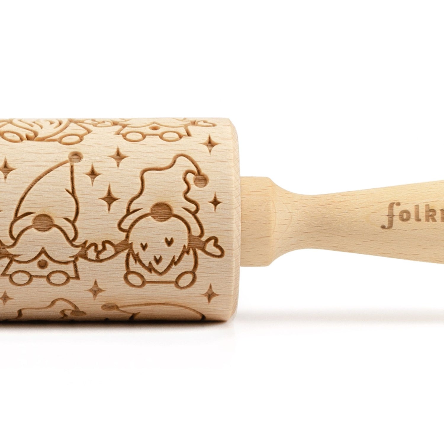 Folkroll Motiv Teigrolle "Wichtel" 43 cm