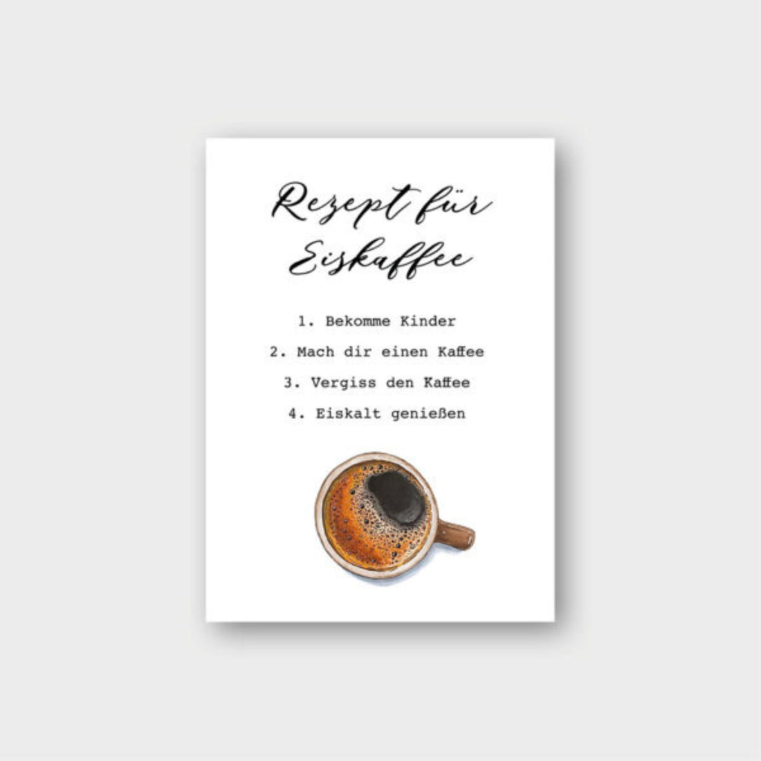 Frollein Lücke Postkarte "Eiskaffee"