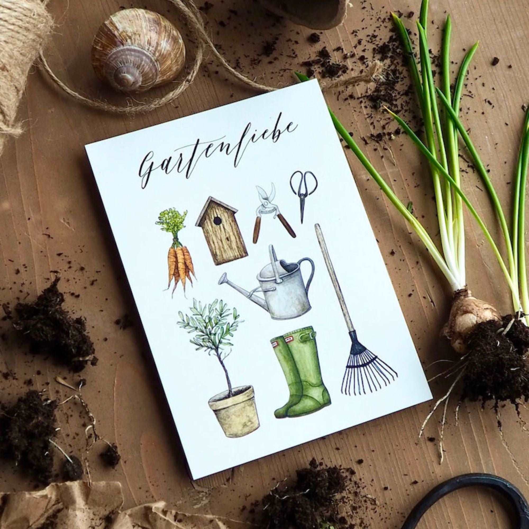 frollein lücke postkarte Gartenliebe anna und ole shop