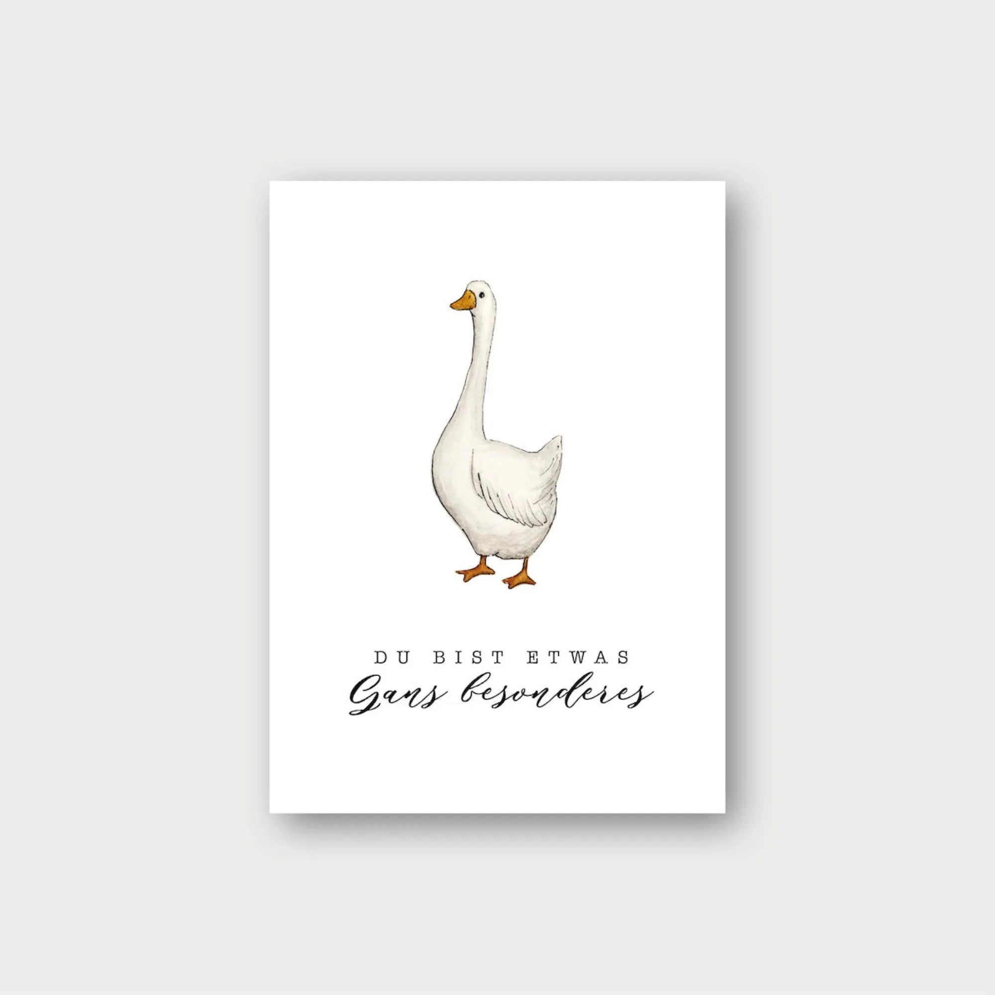 Frollein Lücke Postkarte "Gans besonders"
