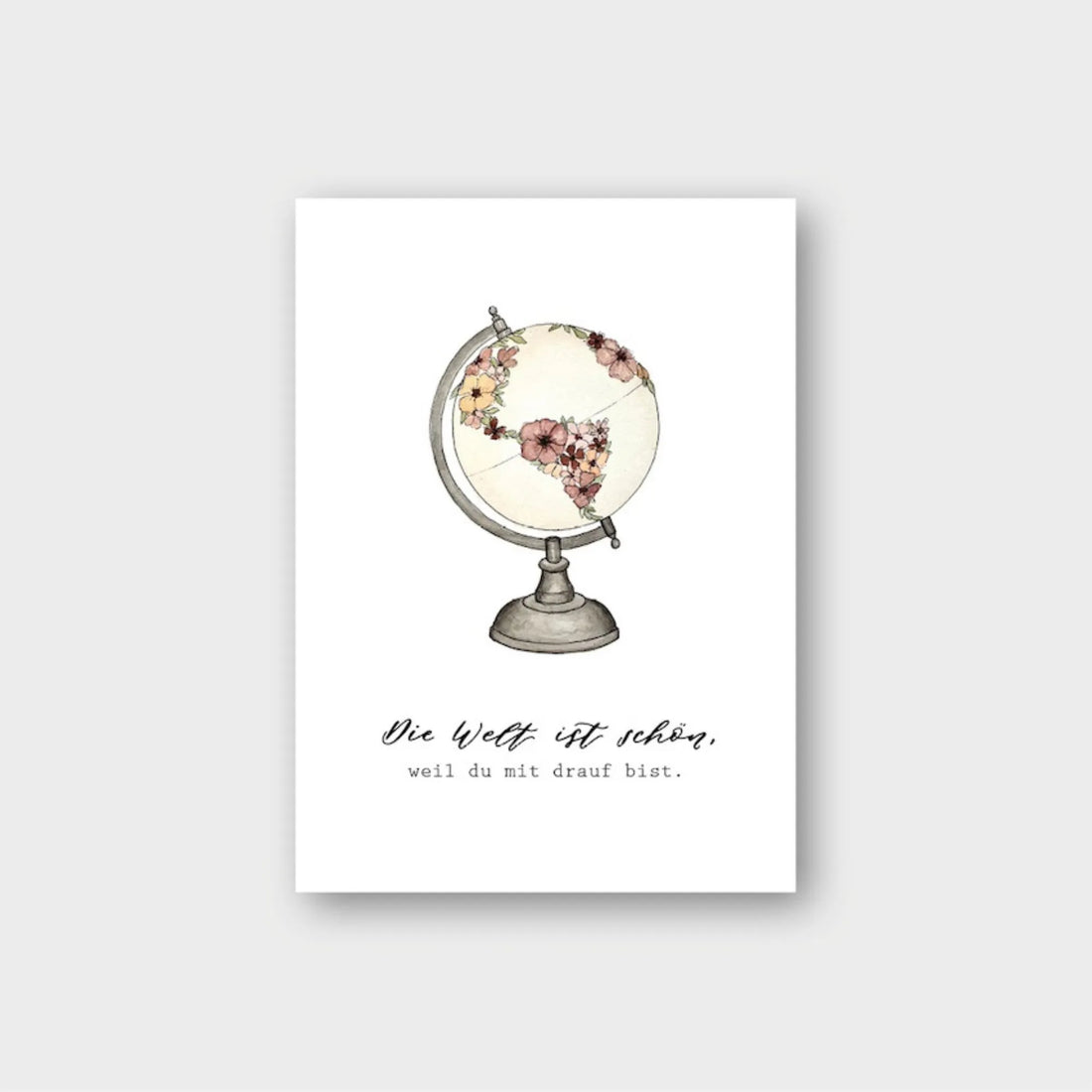 Frollein Lücke Postkarte "Schöne Welt"