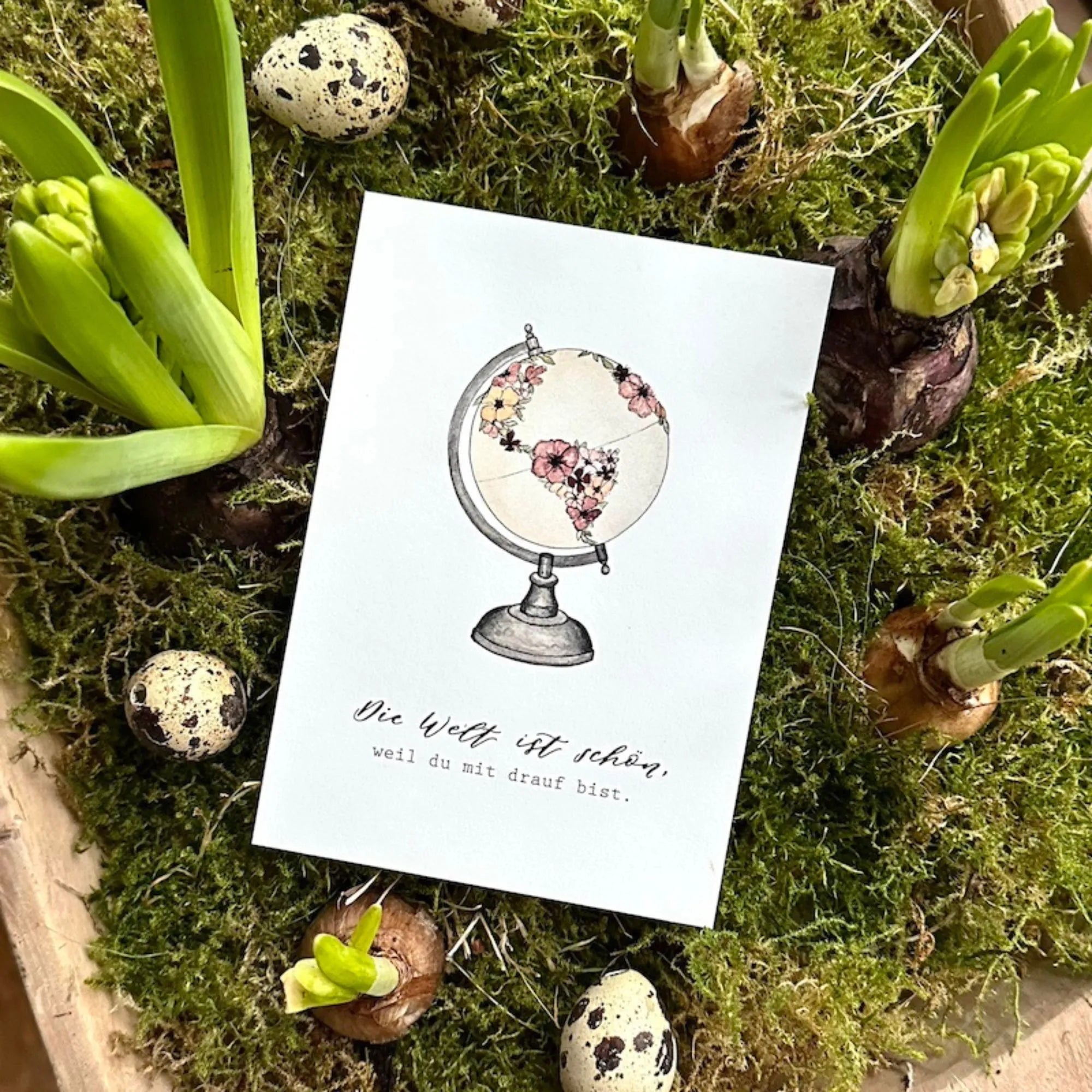 frollein lücke postkarte schöne welt annaundoleshop