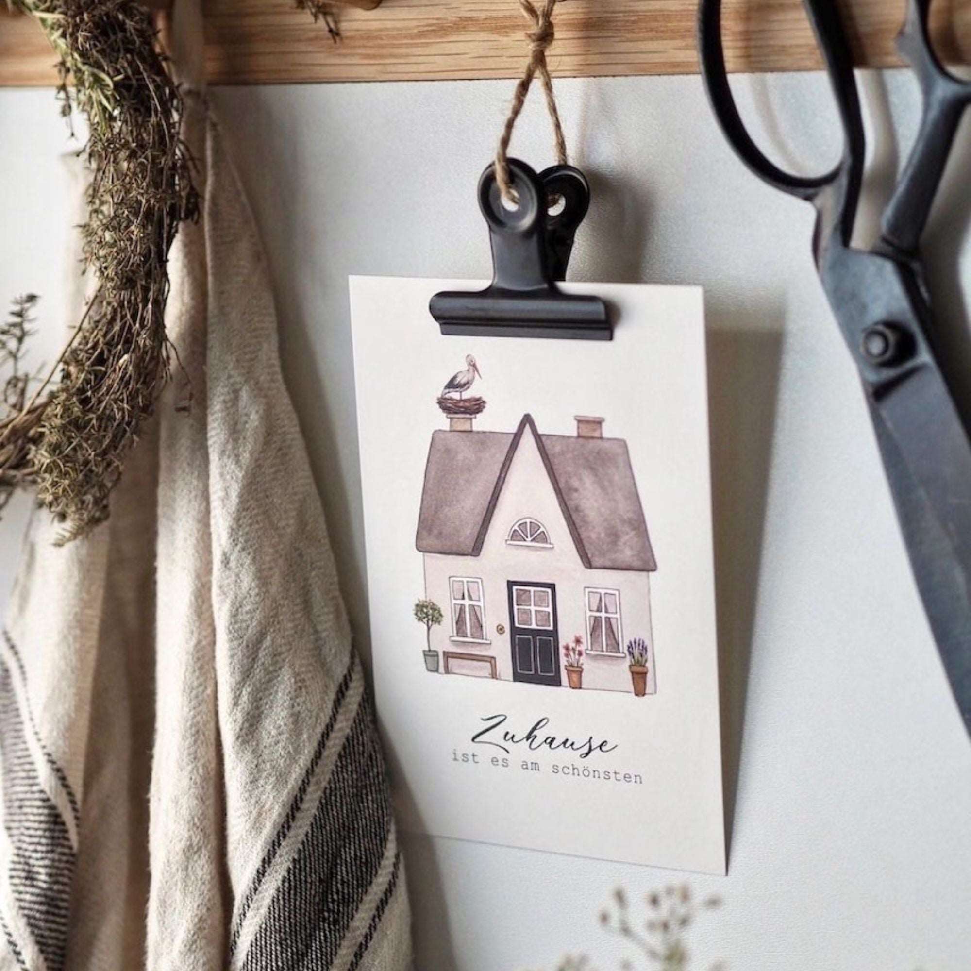 frollein lücke postkarte zuhause anna und ole shop