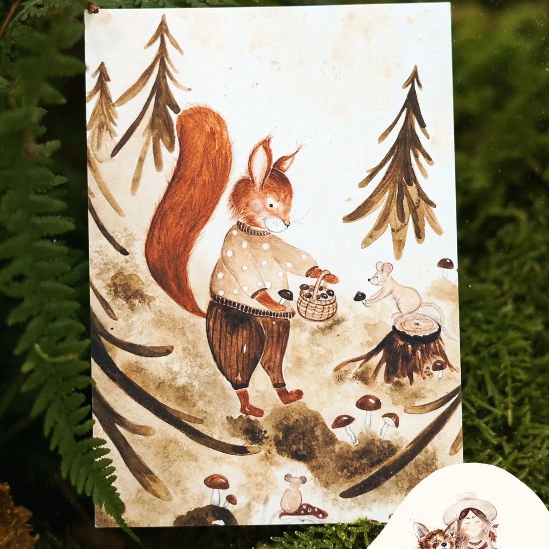 fuchsmaedchen din a 4 poster eichhörnchen im fuchswald anna und ole shop