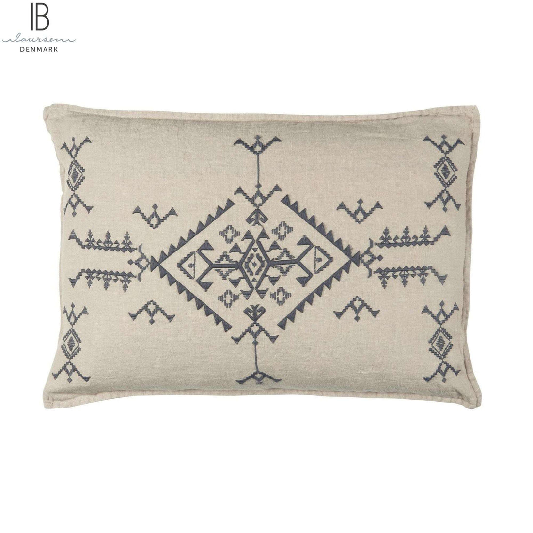 Ib Laursen Kissenhülle mit nordischer Stickerei