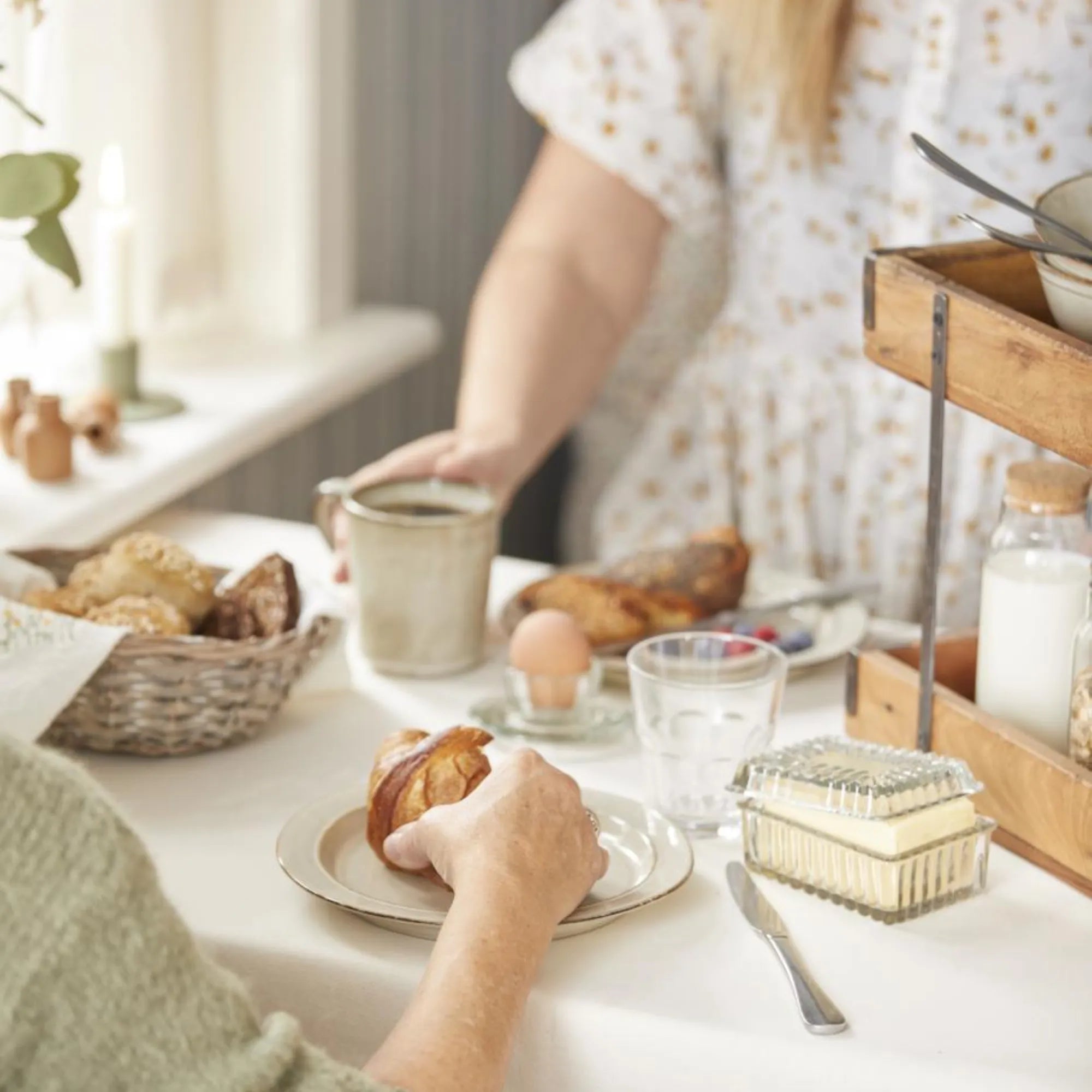 Ib Laursen runder geflochtener Brotkorb aus Weide ø 22 cm